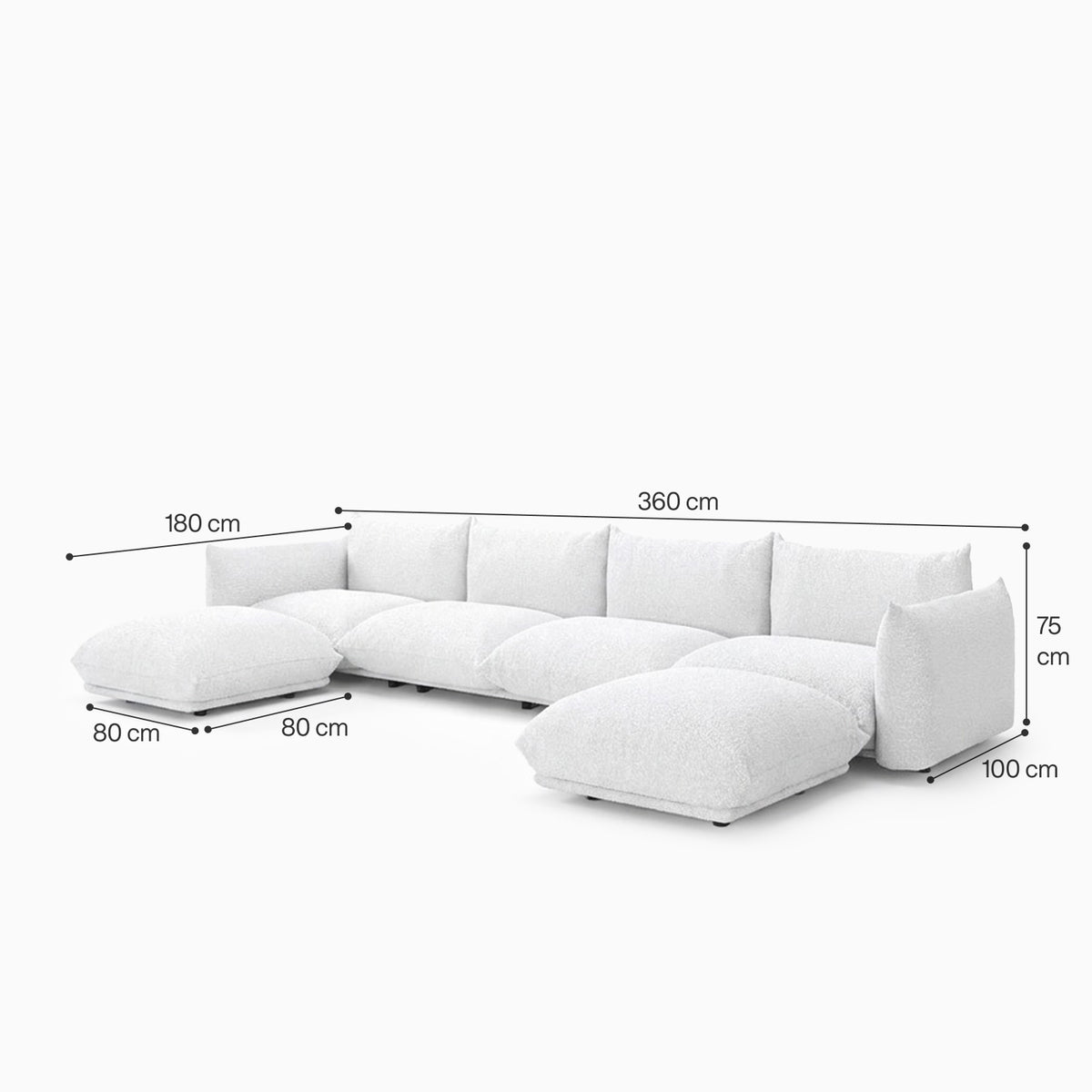 Atlas Spirit 4-Seater Modular Sofa image