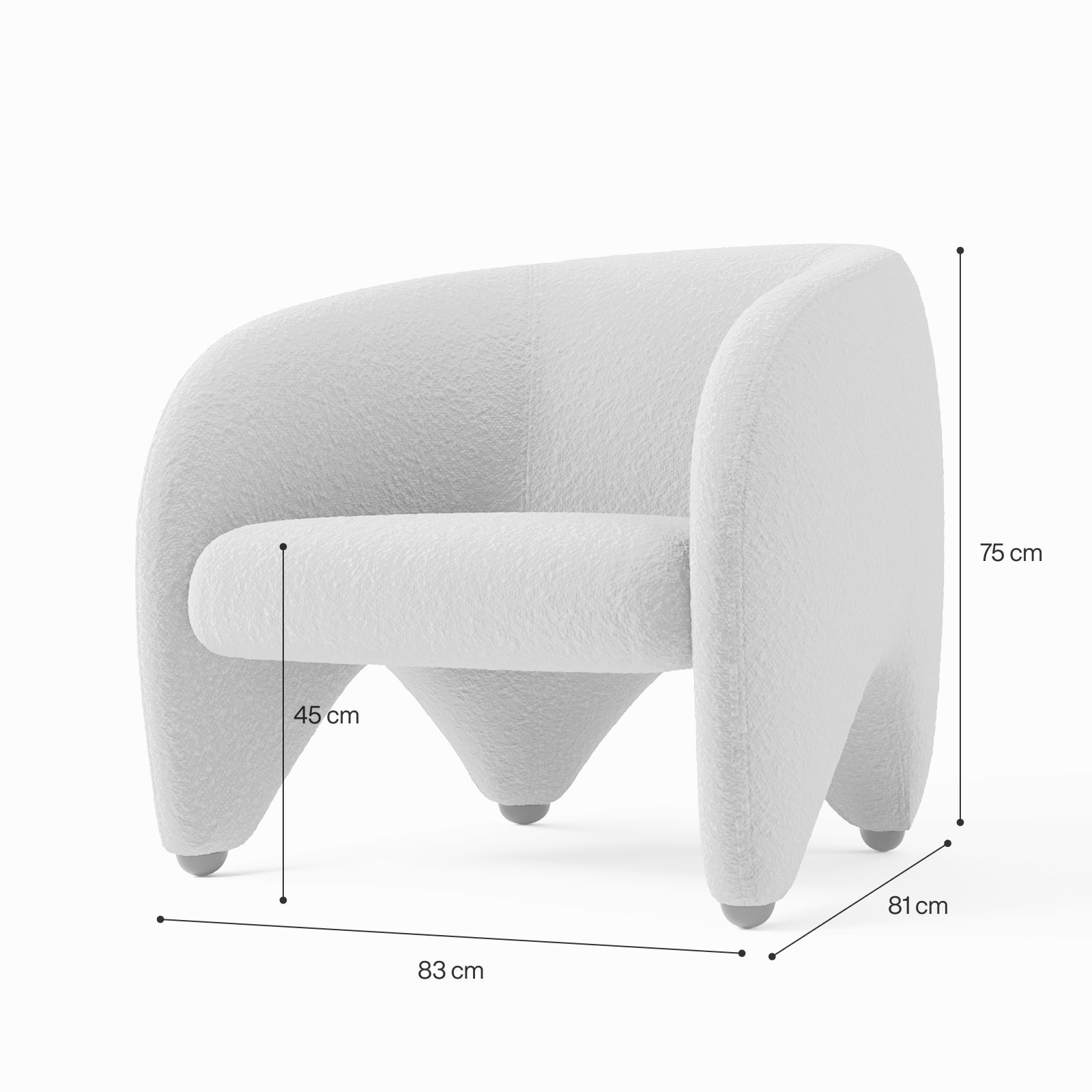 Curved Accent Chair image