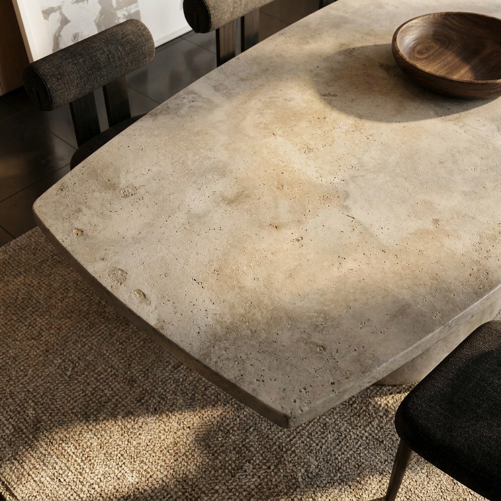Bosa Cream Microconcrete Dining Table image