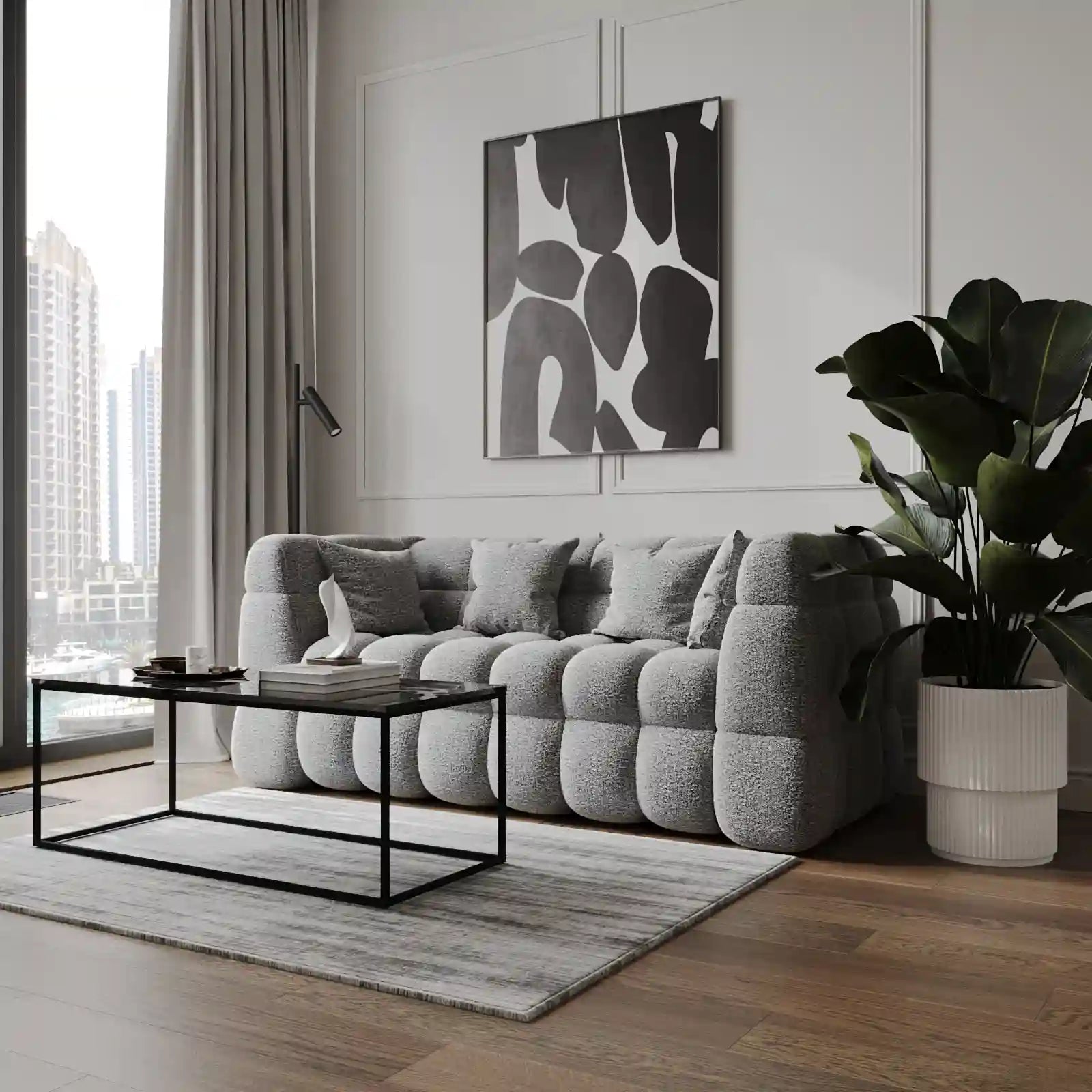 Cloud 2-Seater Straight Sofa image