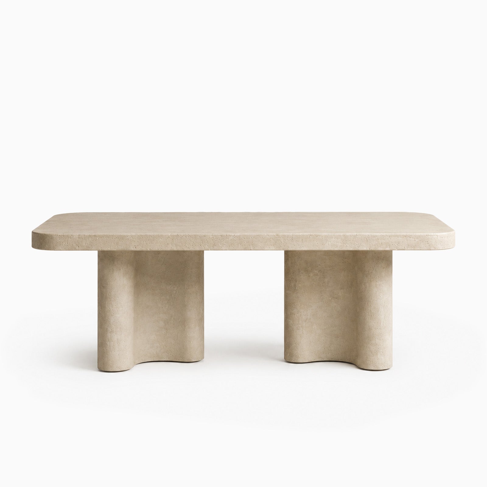 Liwa Cream Microconcrete Dining Table image