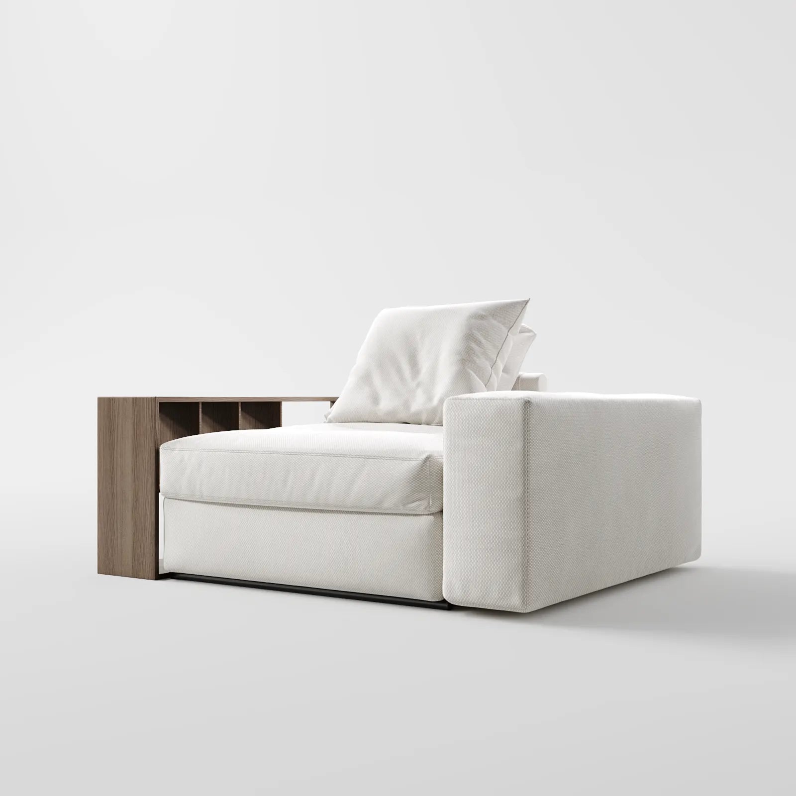Glory Premium Cotton-Blend Bookcase Armchair 3