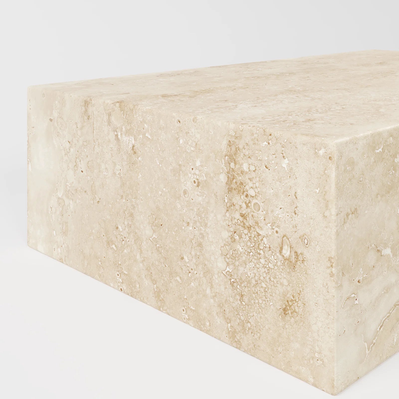 Cube Travertine Coffee Table