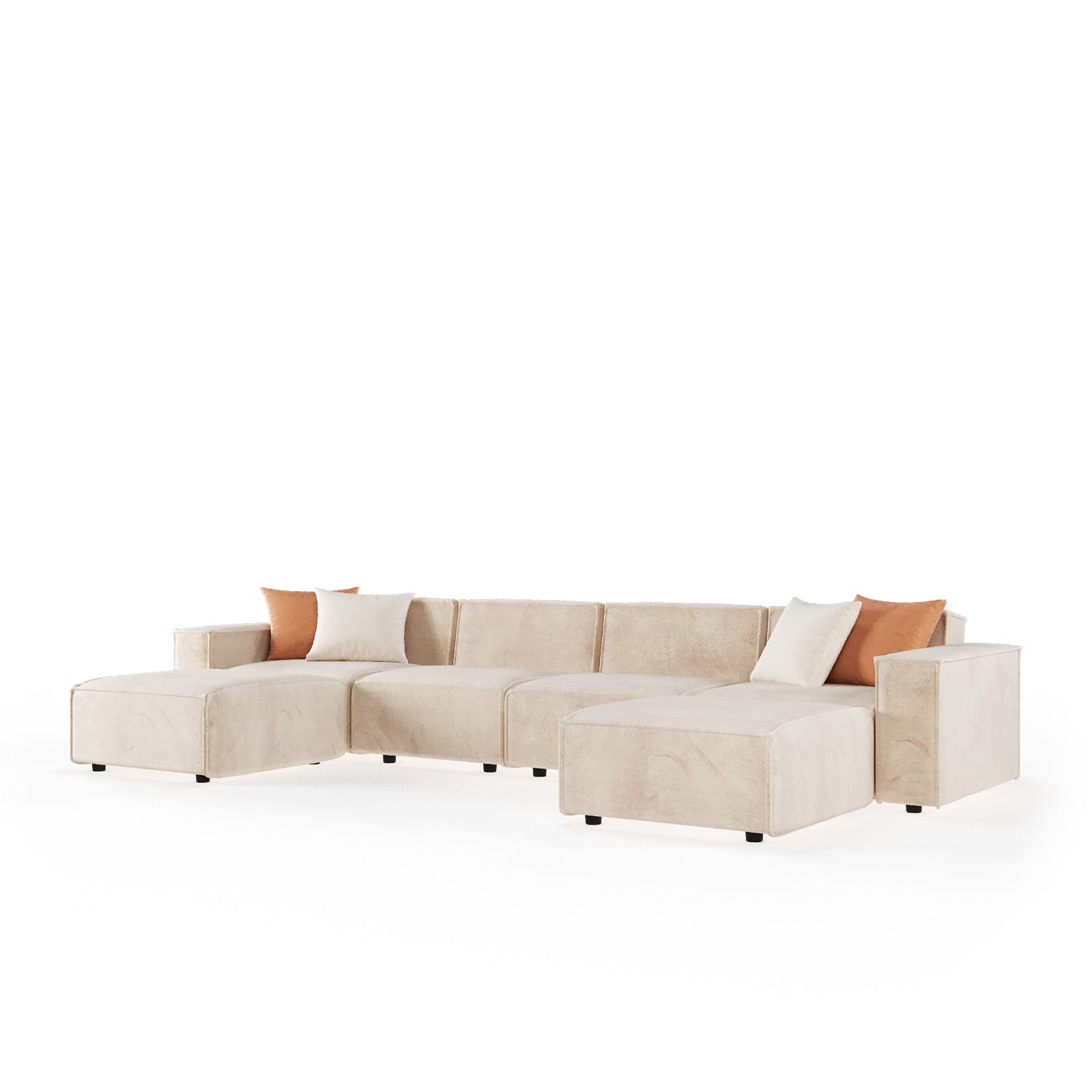 أريكة صالة مقسمة لخمسة مقاعد image