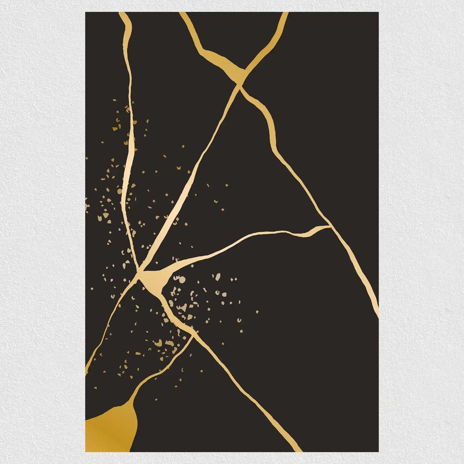 Golden Lines Dusk Poster