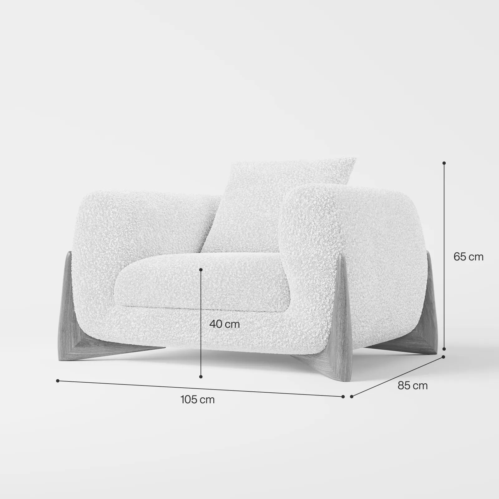 Kyoto Grand Rest Armchair Camel Boucle