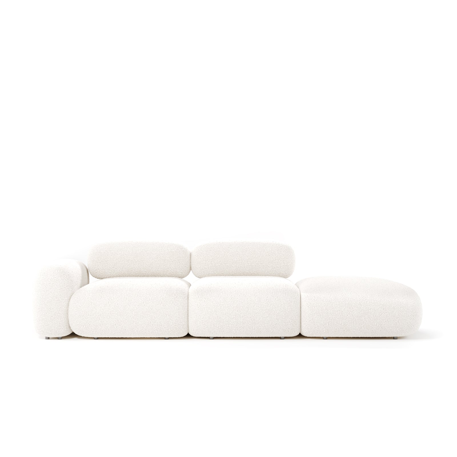 Fluffy 3-Seater Straight Sofa image
