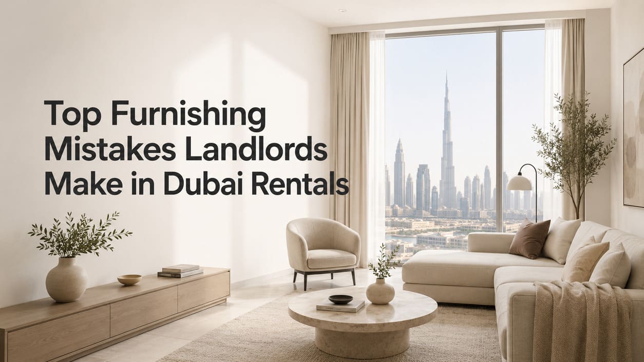 Top Furnishing Mistakes Landlords Make in Dubai Rentals — and How to Avoid Them