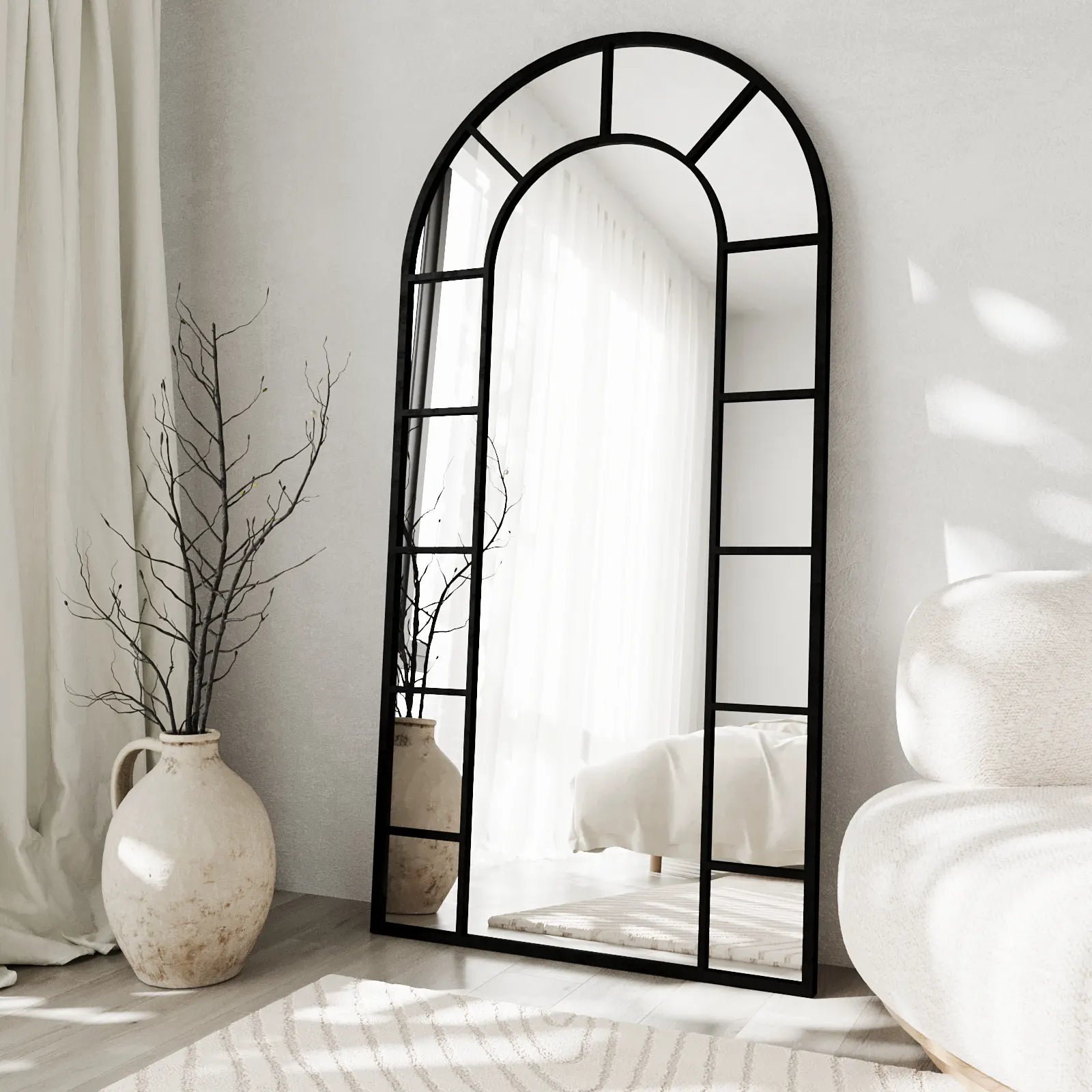 Eliza Window Arch Black Mirror