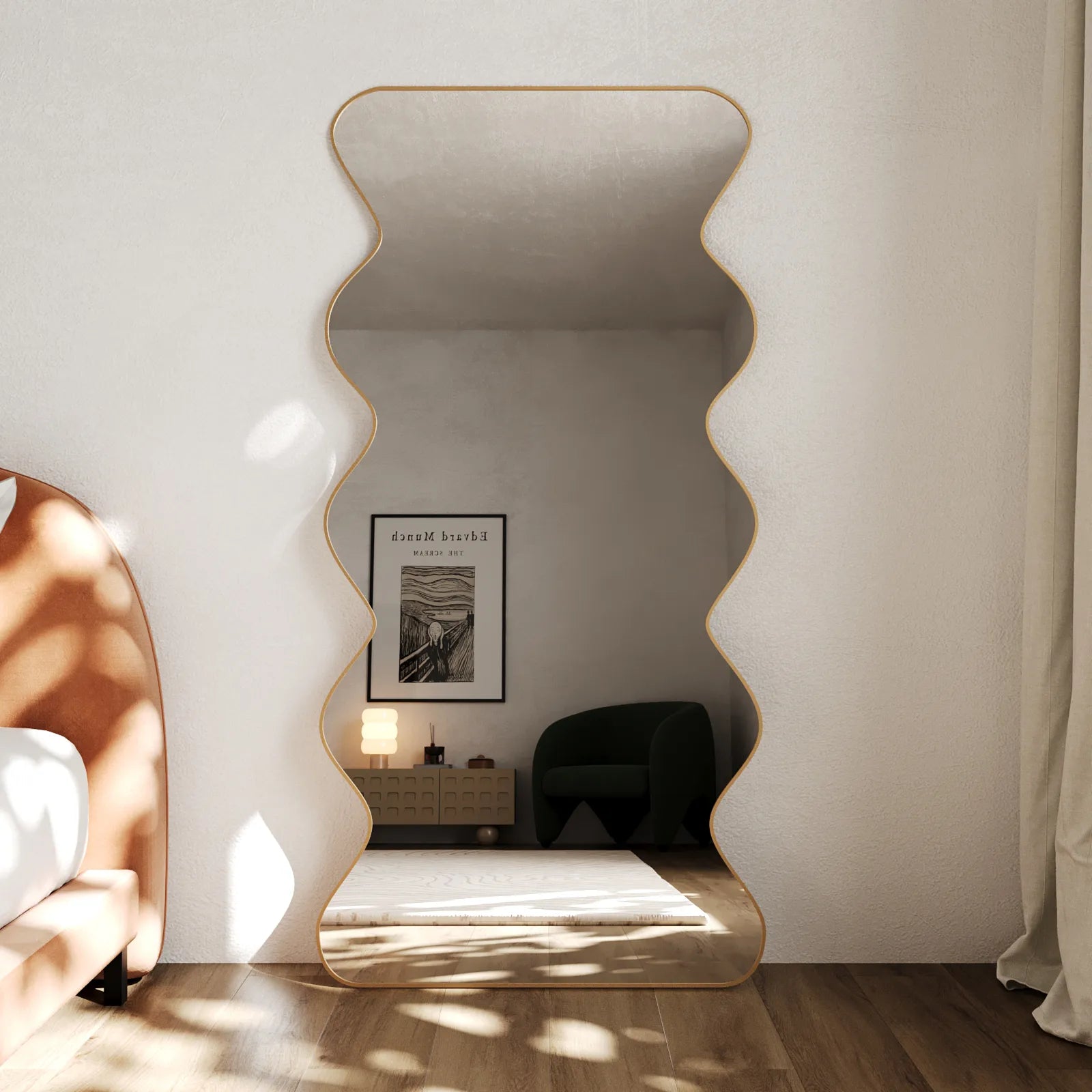 Luxe Gold Wall Mirror