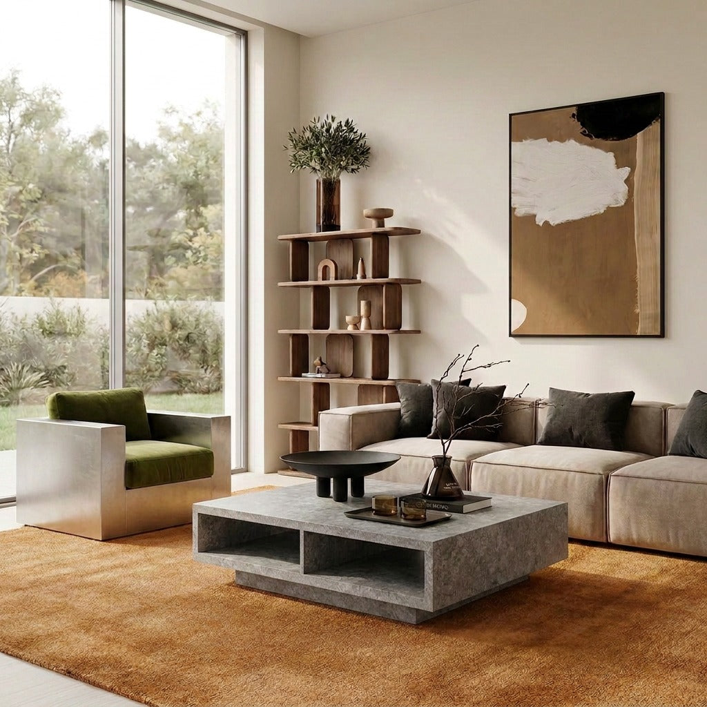 Alain Microconcrete Coffee Table image