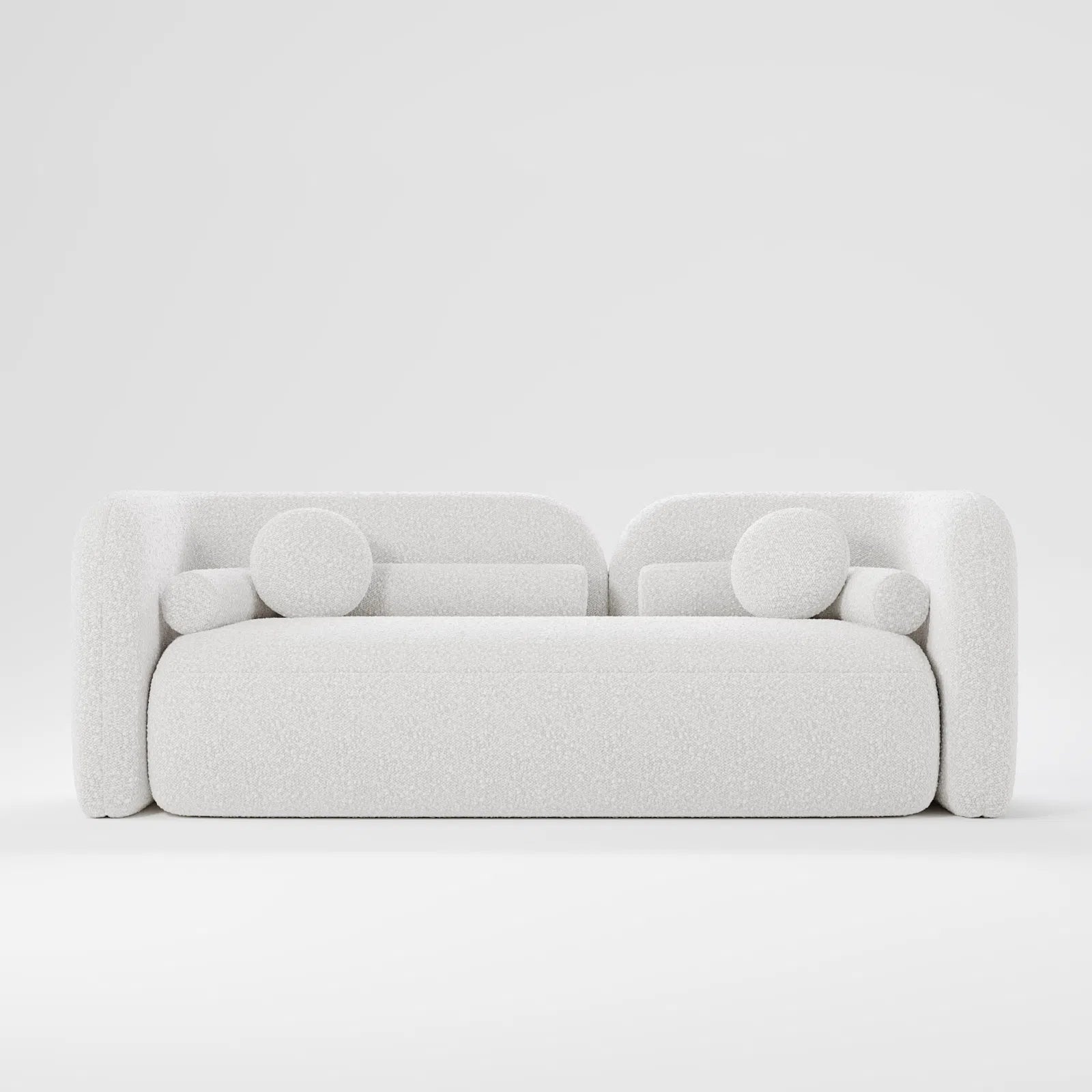 Moonlit Grove White Boucle Sofa