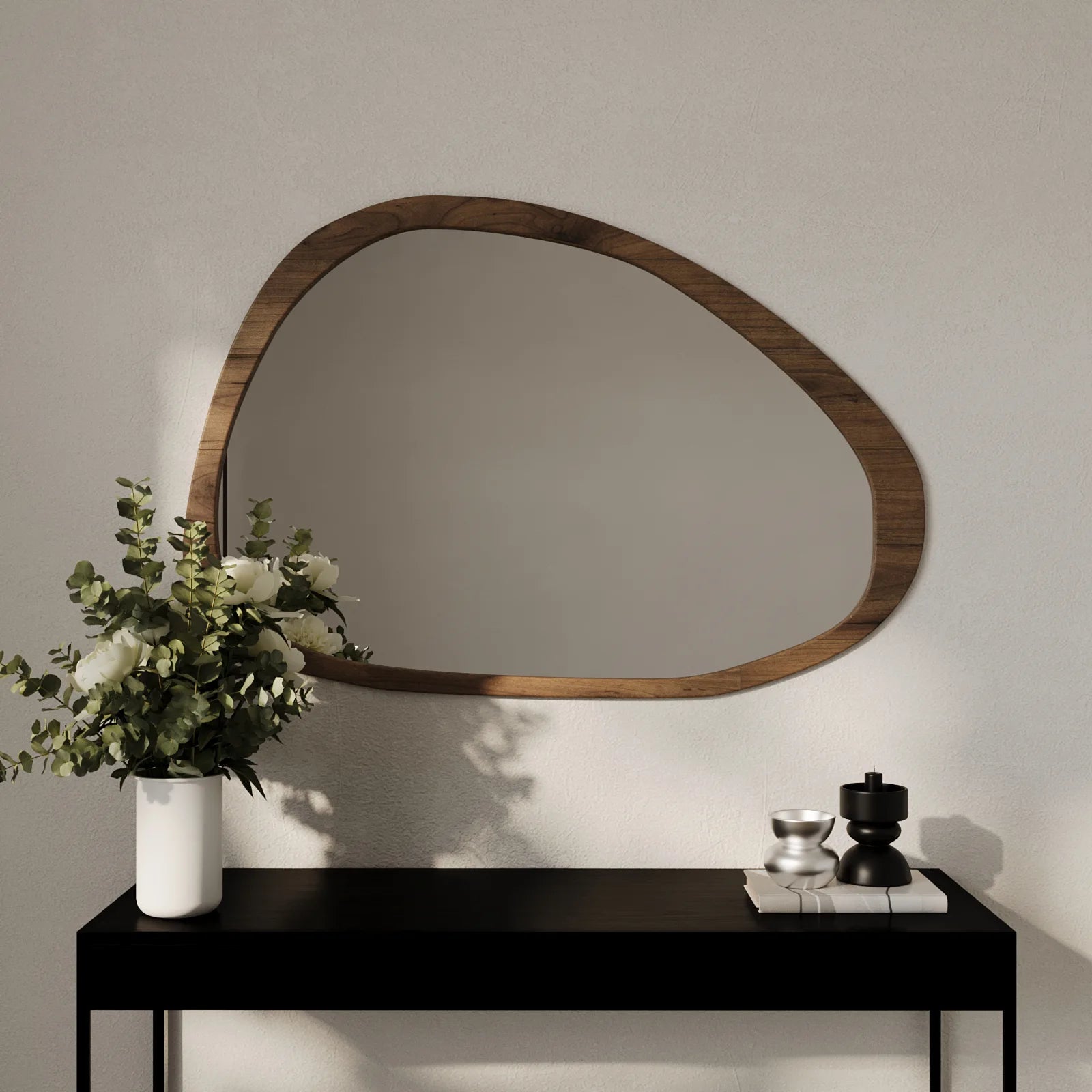 Vellum Irregular Shape Wall Mounted Mirror