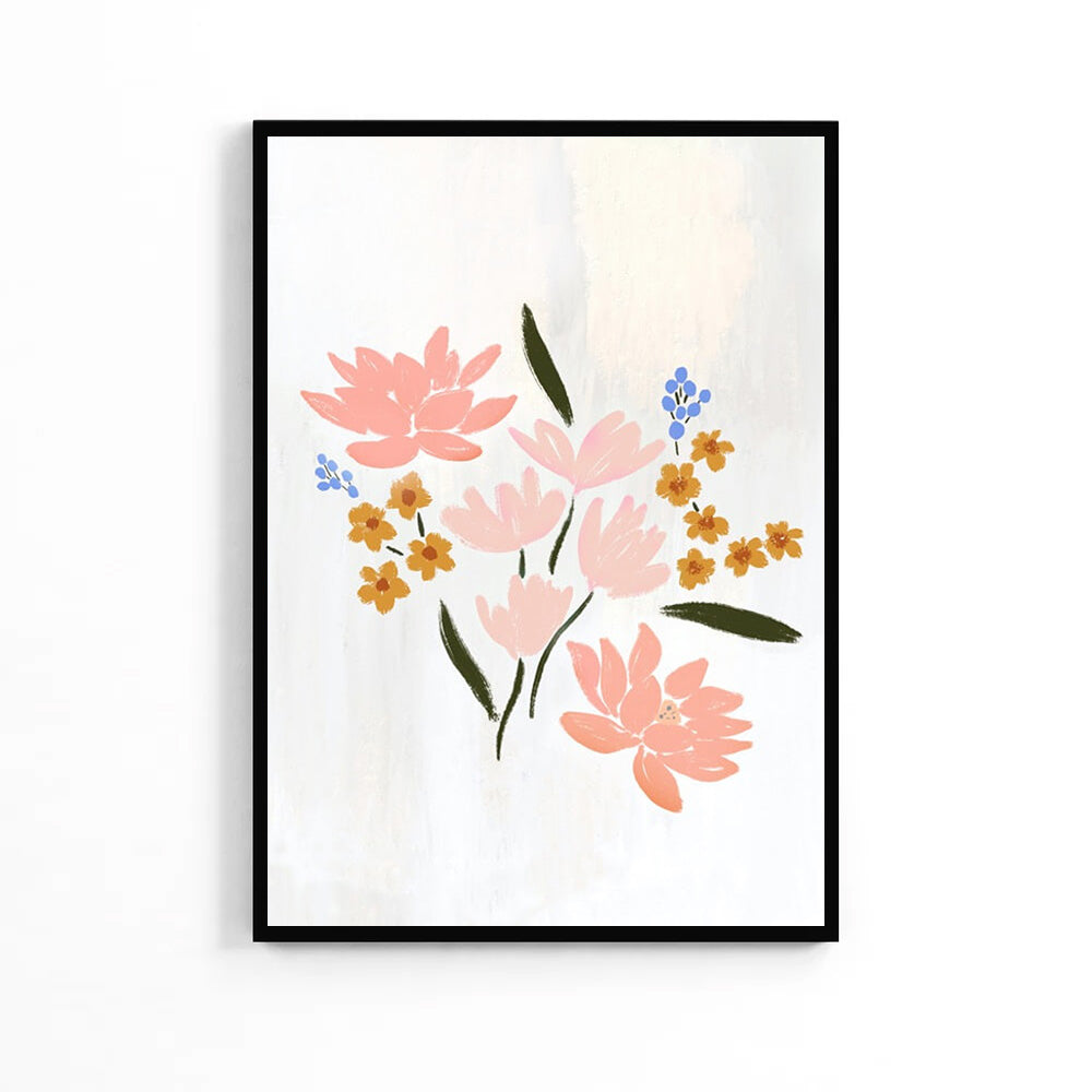 Плакат «Pinky Flowers» для детей image