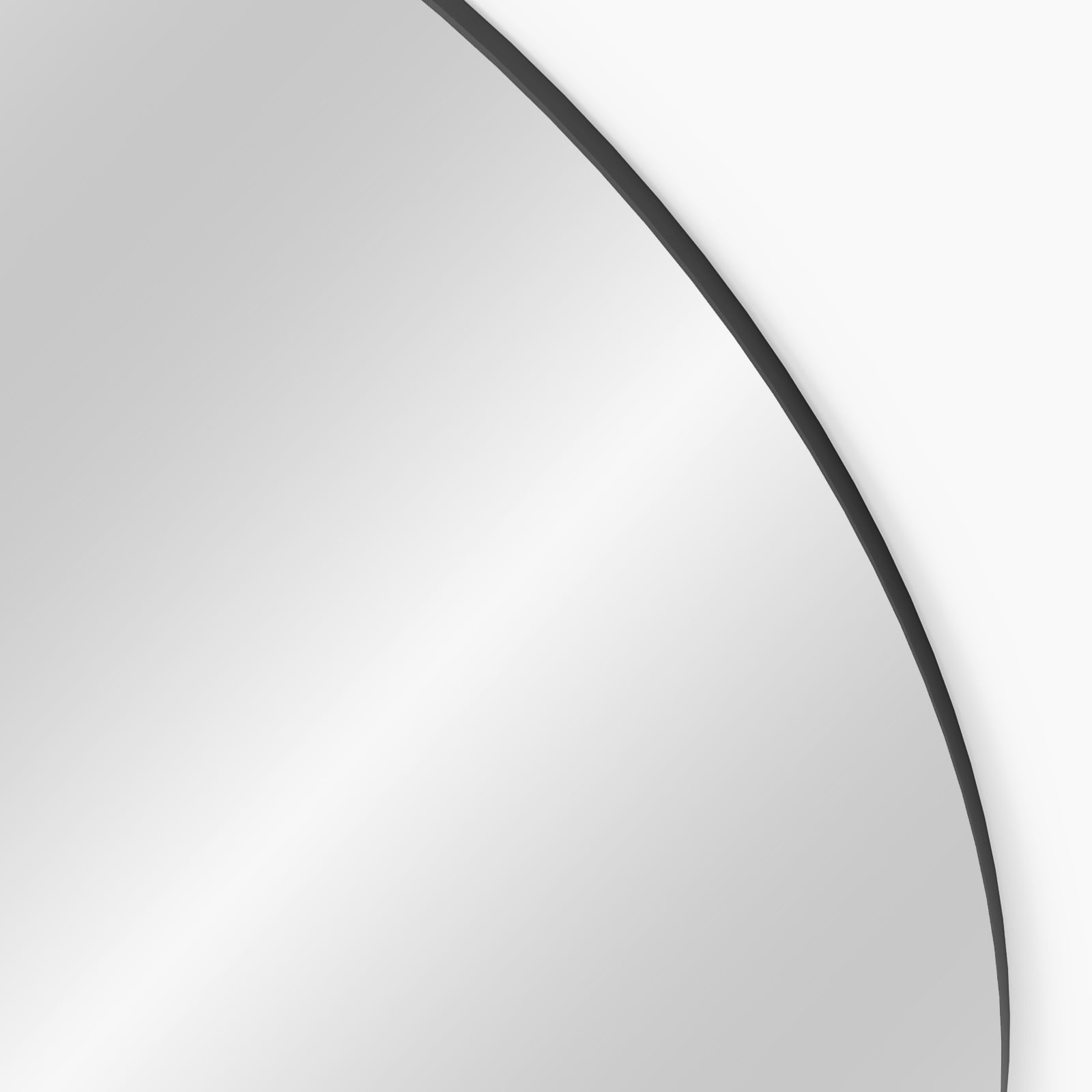 Infinity Black Arched Mirror