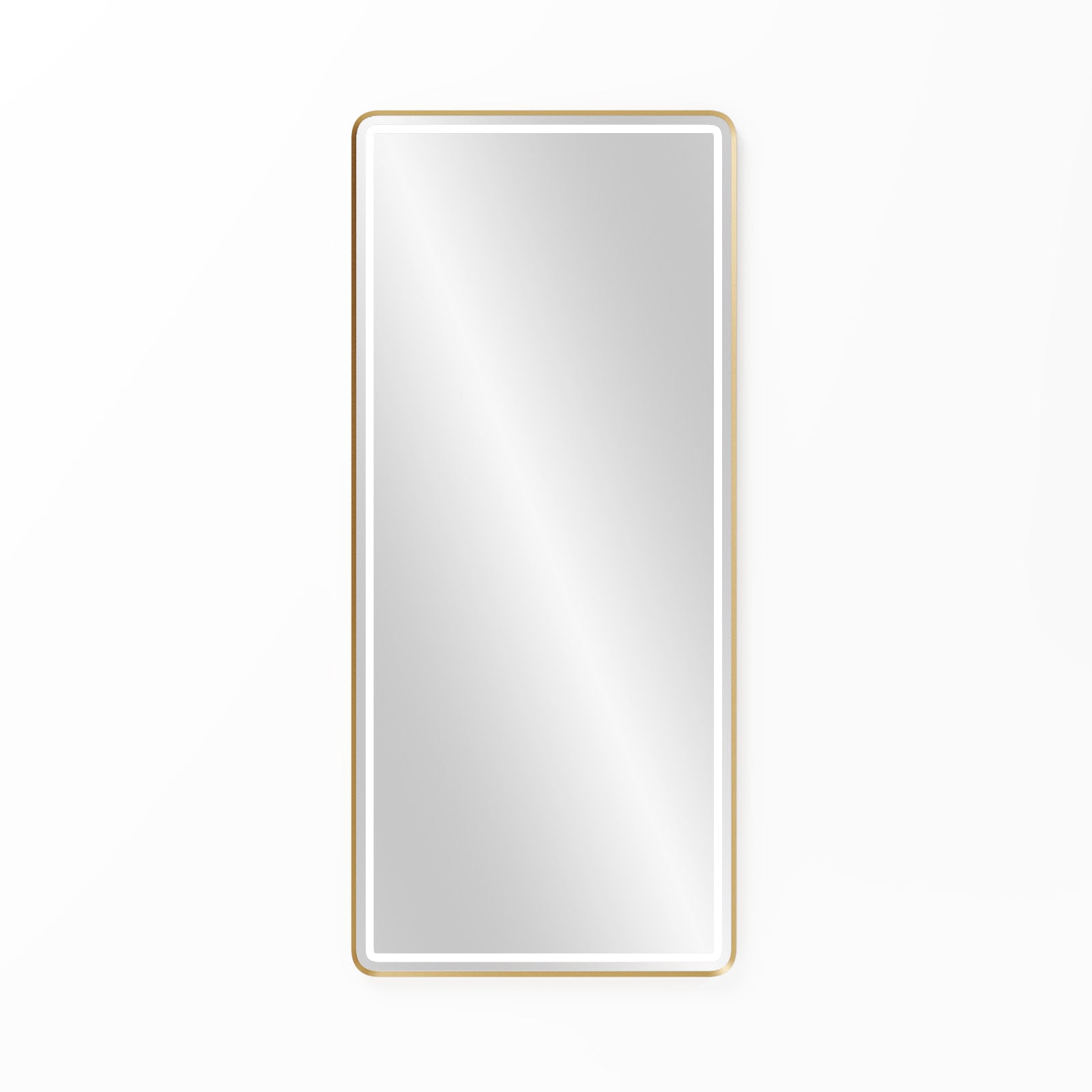 Crystal Gold Frame LED Rectangle Full Length Mirror