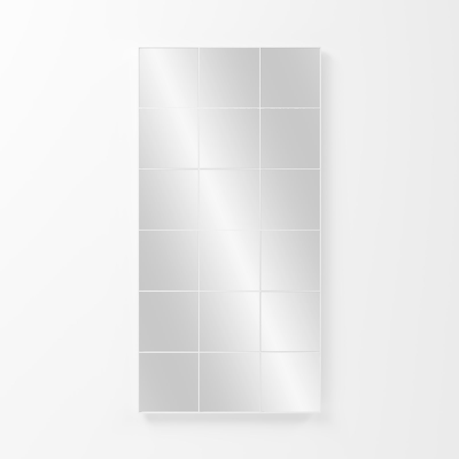 Eclipsa White Rectangular Window Mirror