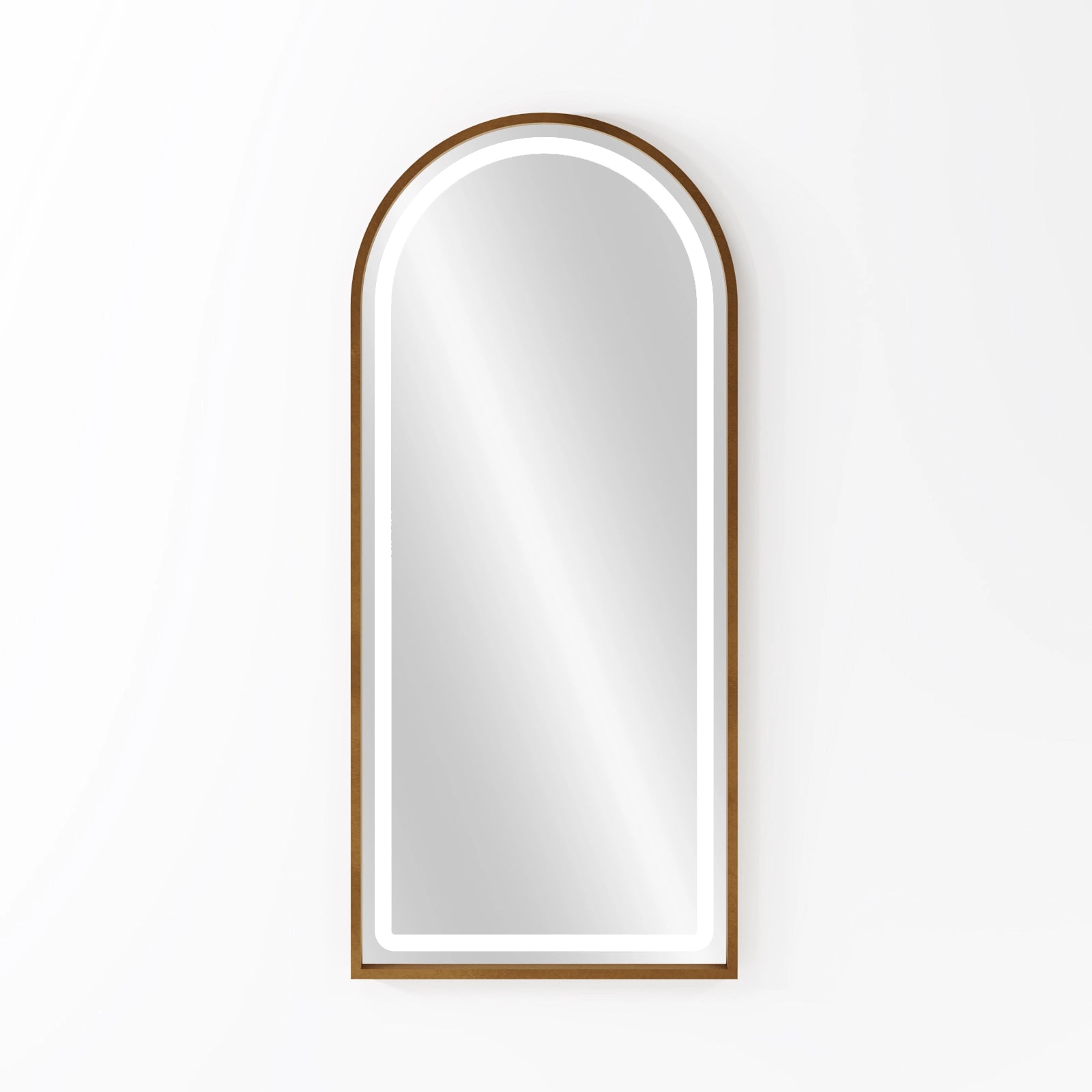 Illusion Gold Arch Wall Mirror with LED