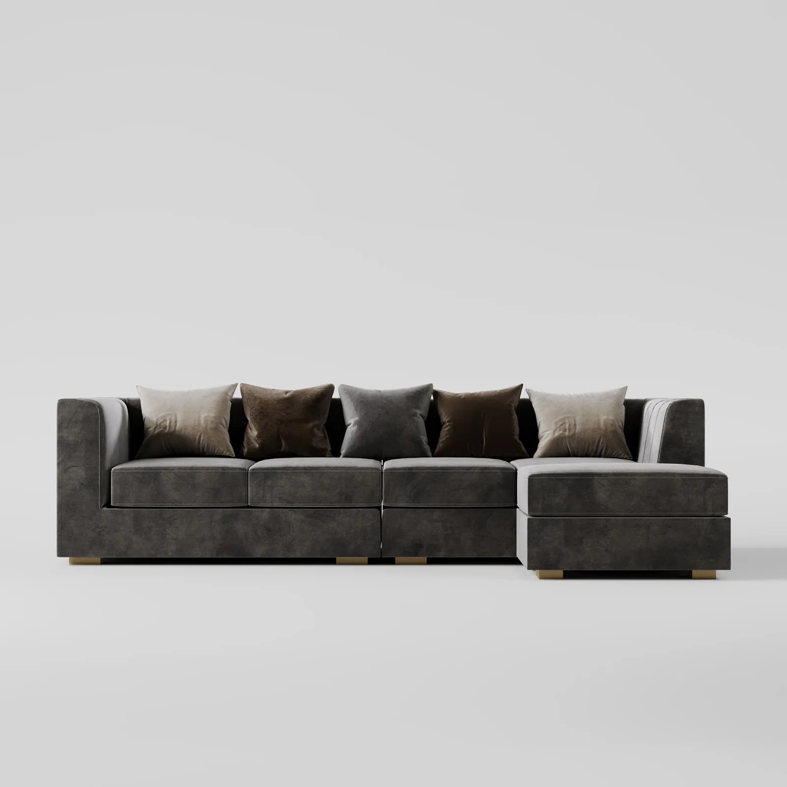 Grand Luxe Sofa 5-Seater with Ottoman