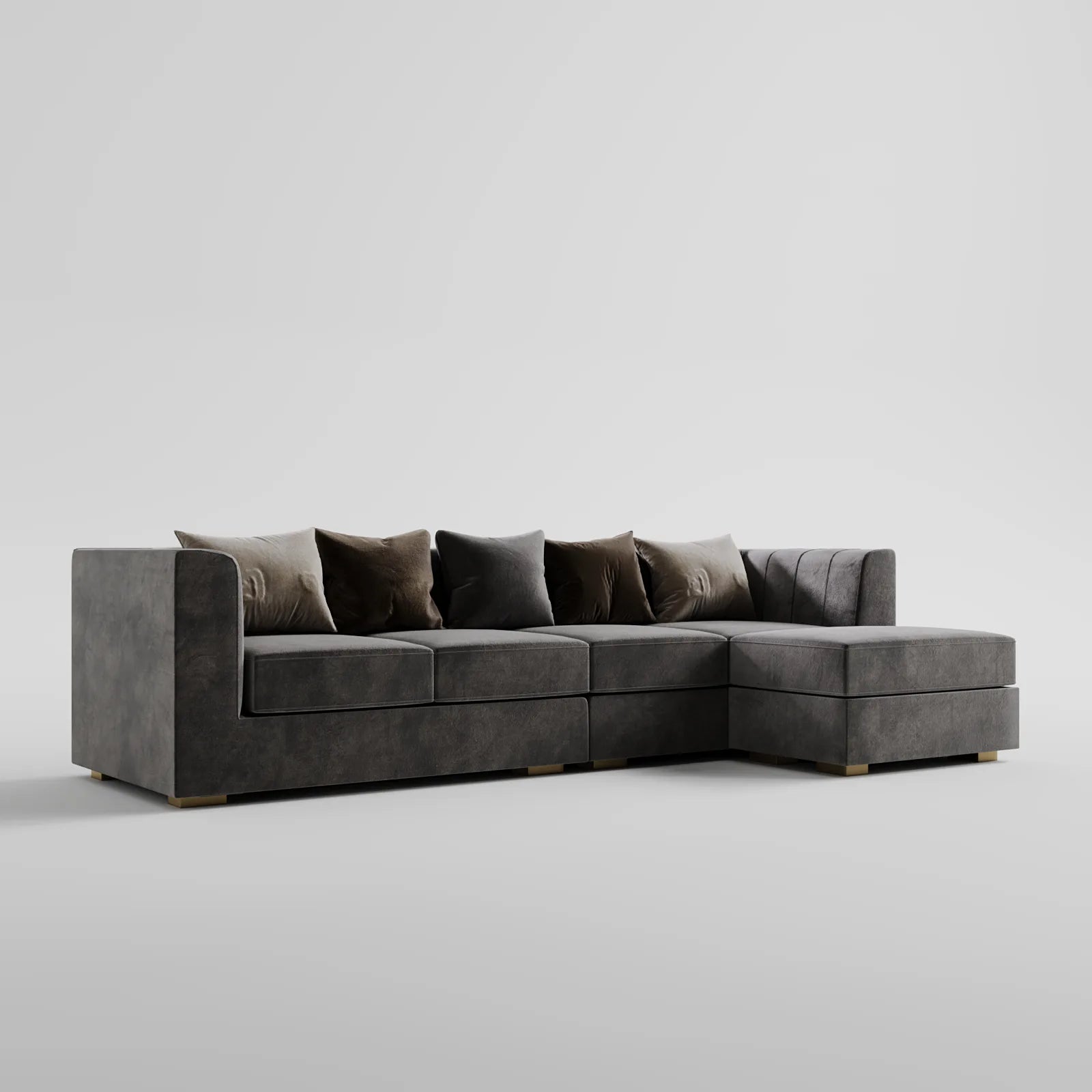 Grand Luxe Sofa 5-Seater with Ottoman