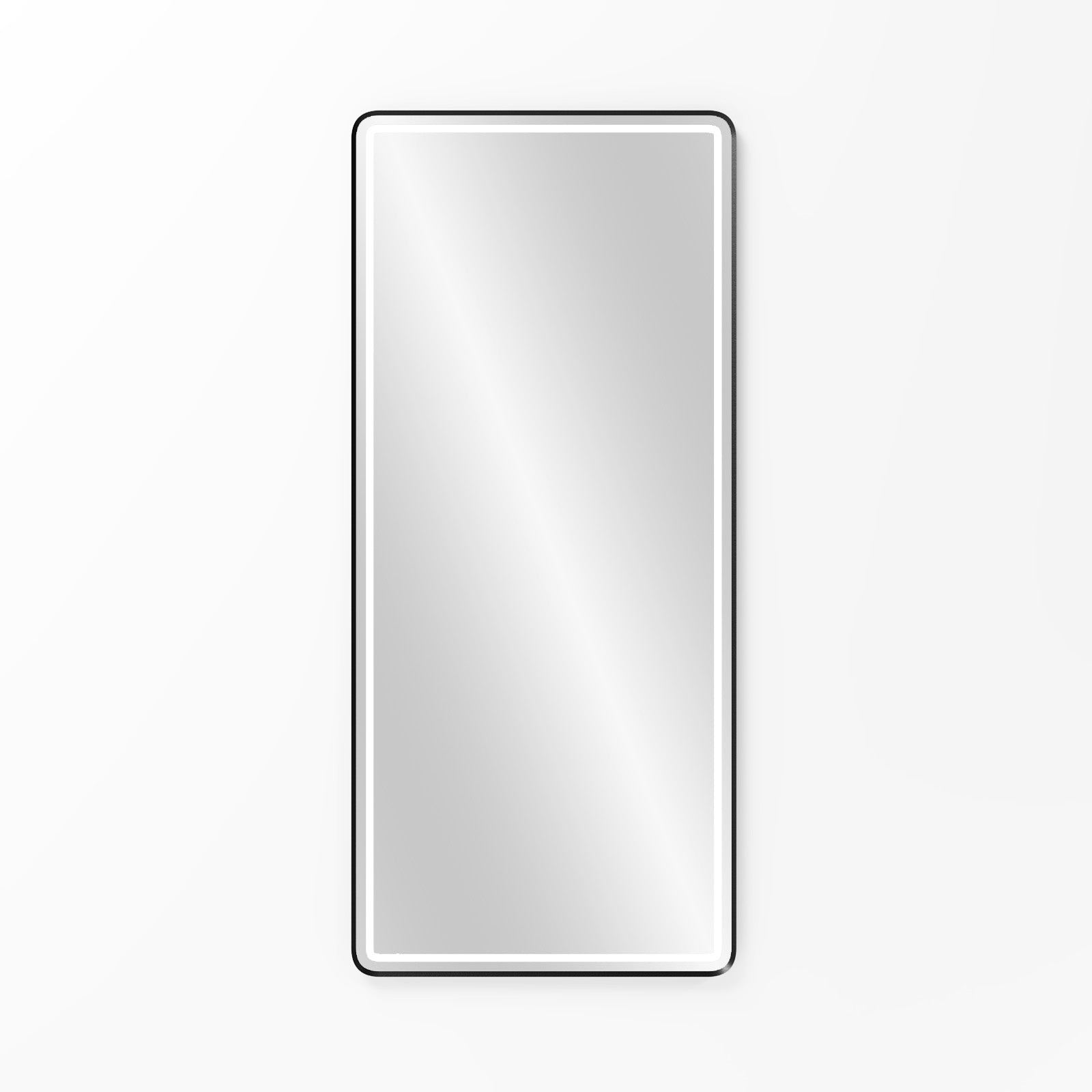 Crystal Black Frame LED Rectangle Full Length Mirror