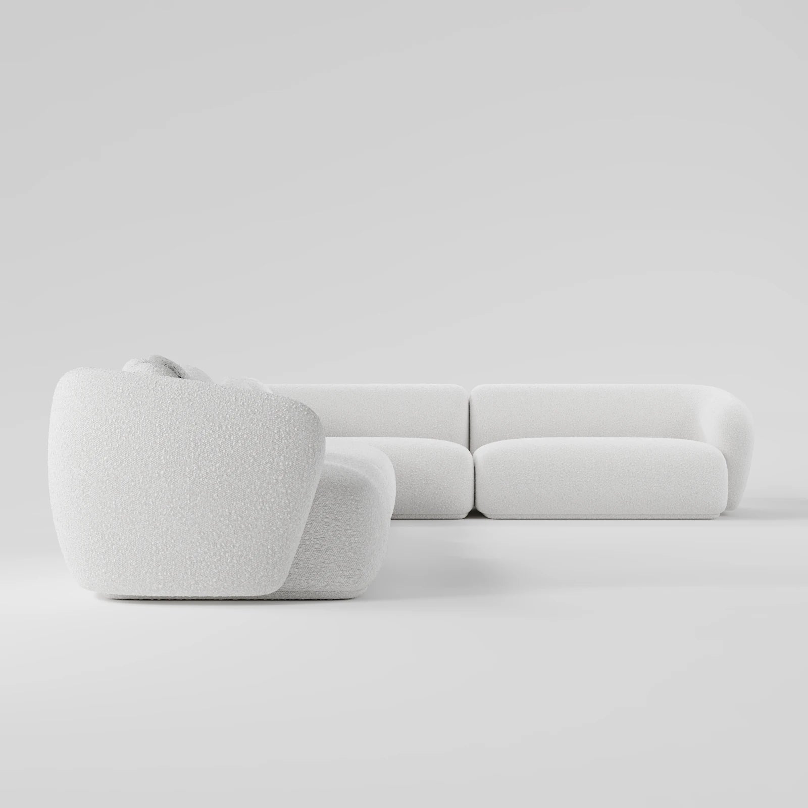 Bliss Boucle L-Shaped Modular Sofa