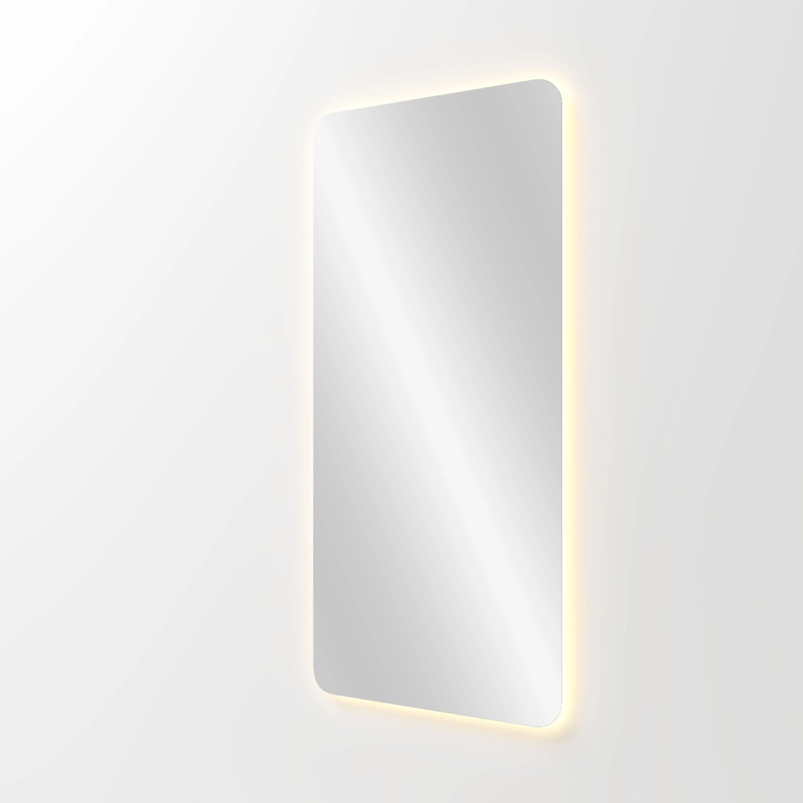 Crystal Frameless LED Rectangle Full Length Mirror