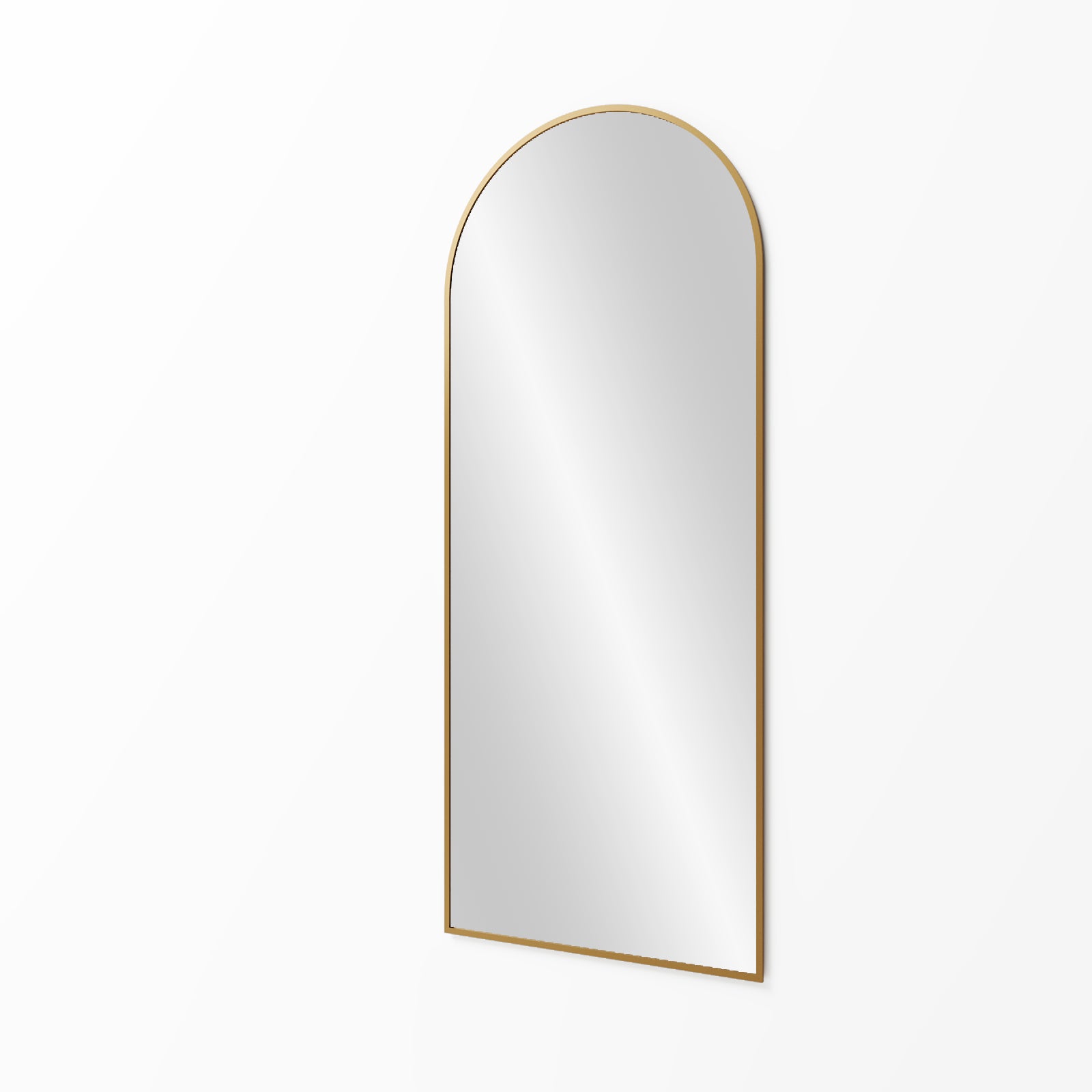 Twilight Full Length Arched Gold Wall Mirror