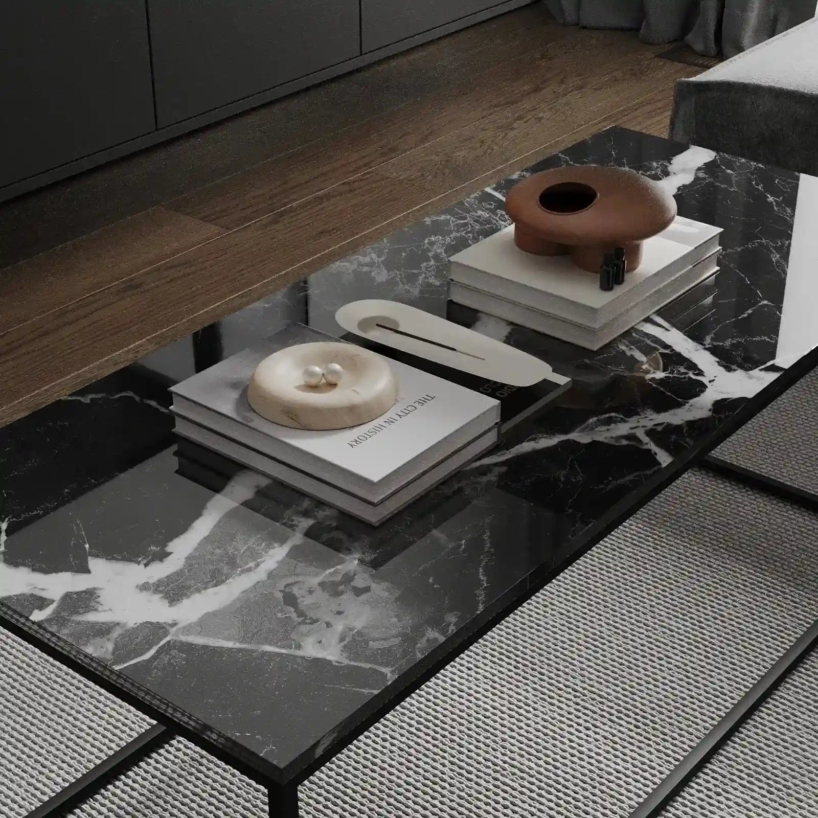 Marble Gray Living Set