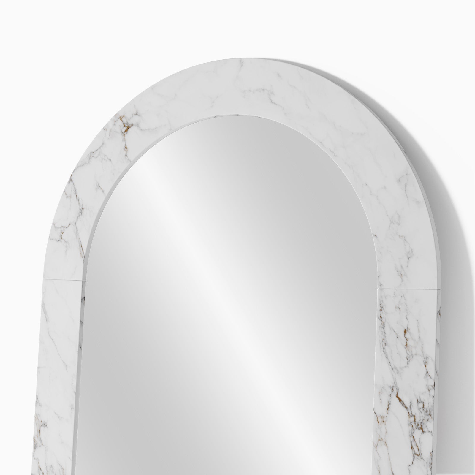 Amelia Marble Floor Mirror image