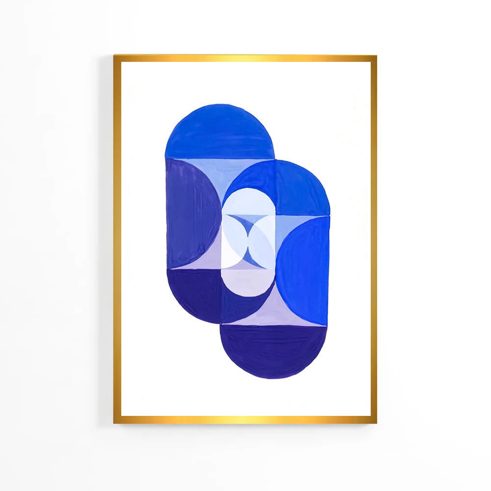 Синий постер «Геометризм» image