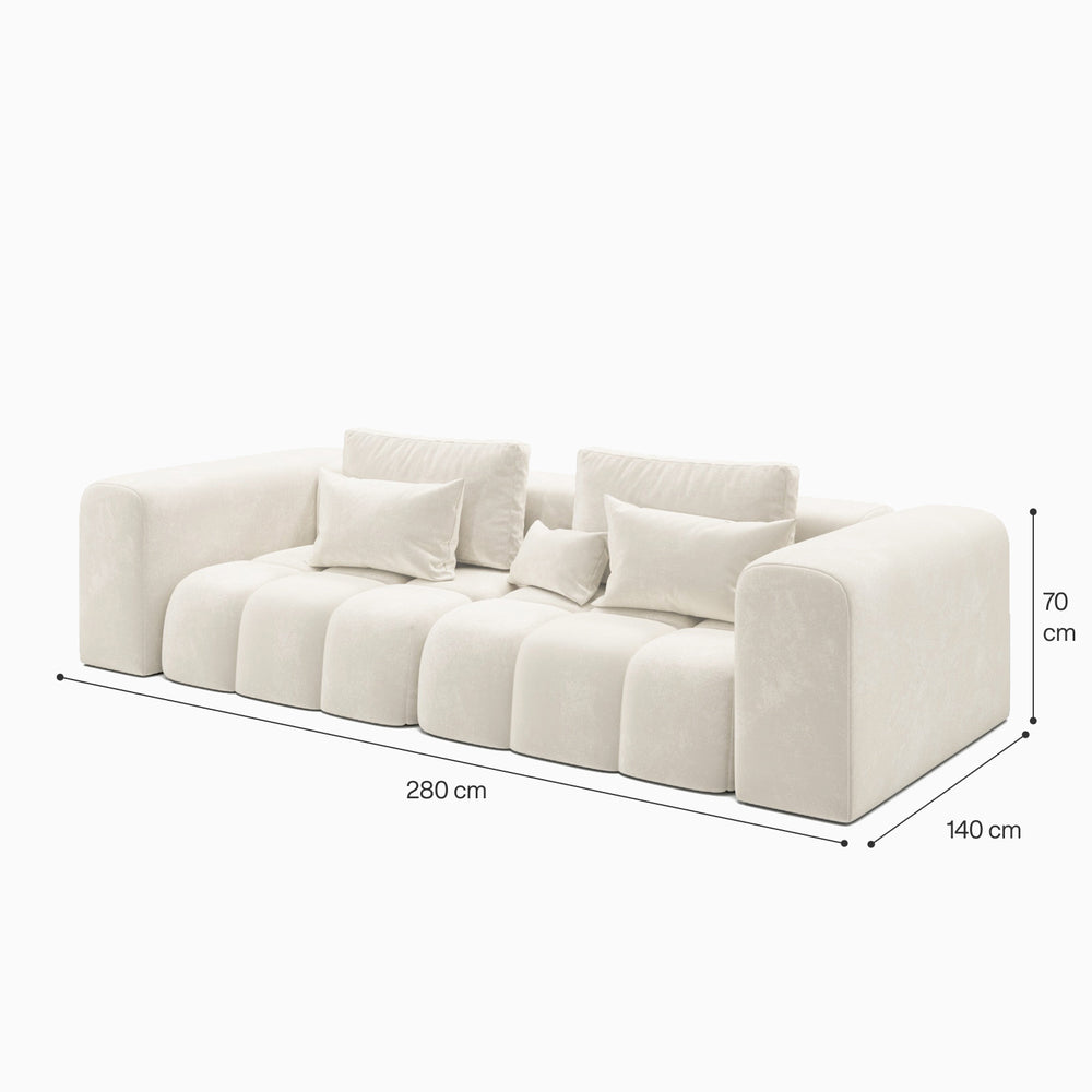 Nolan 3-Seater Straight Sofa