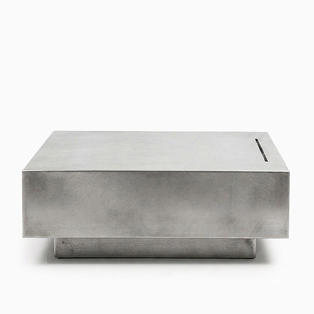 Luca Steel Coffee Table with Integrated Ash Recess image