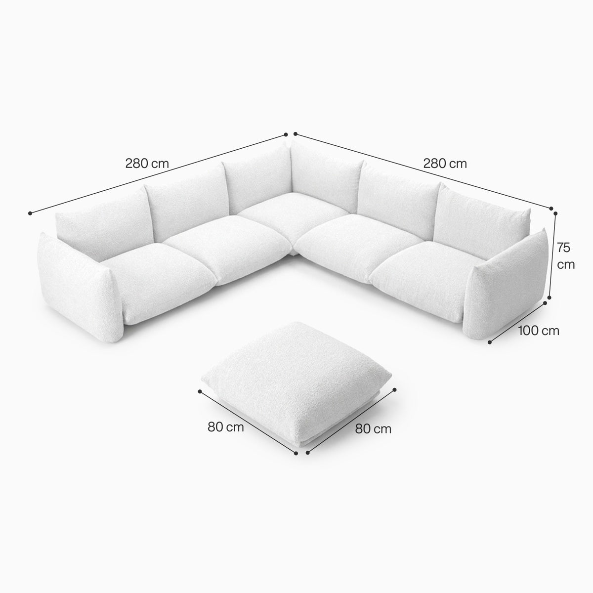 Atlas Spirit 5-Seater Modular Sofa image