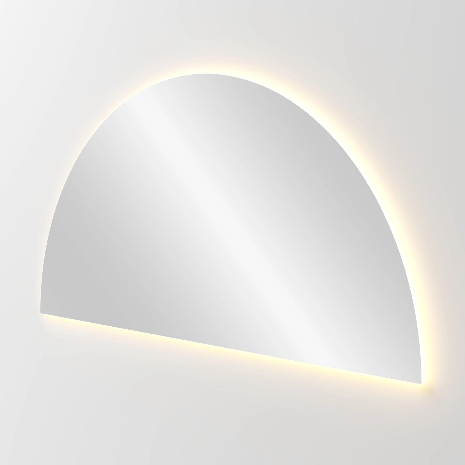 Horizon Half Circle Wall Mirror with Backlit Led Light