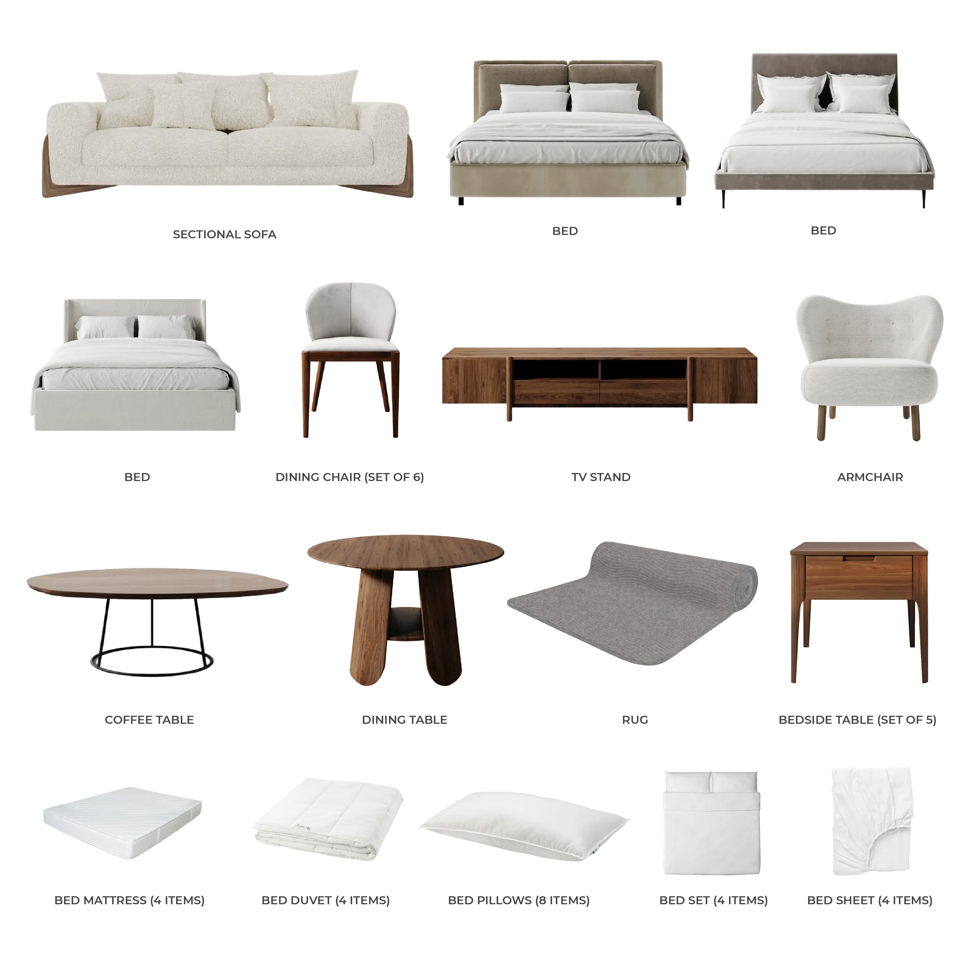 #Apartment Type/Number of Items_Villa/45 Items
