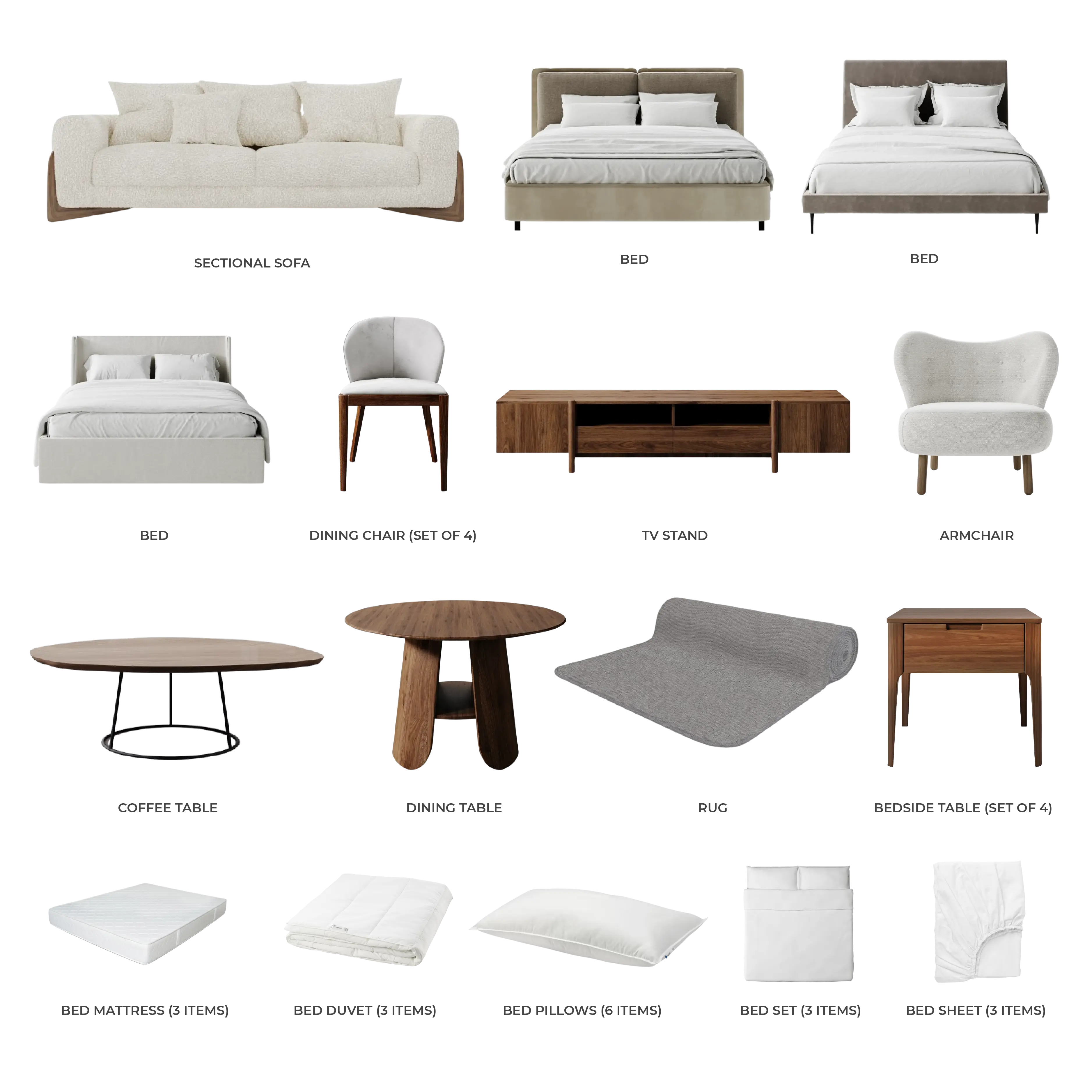 #Apartment Type/Number of Items_3-Bedroom/35 Items
