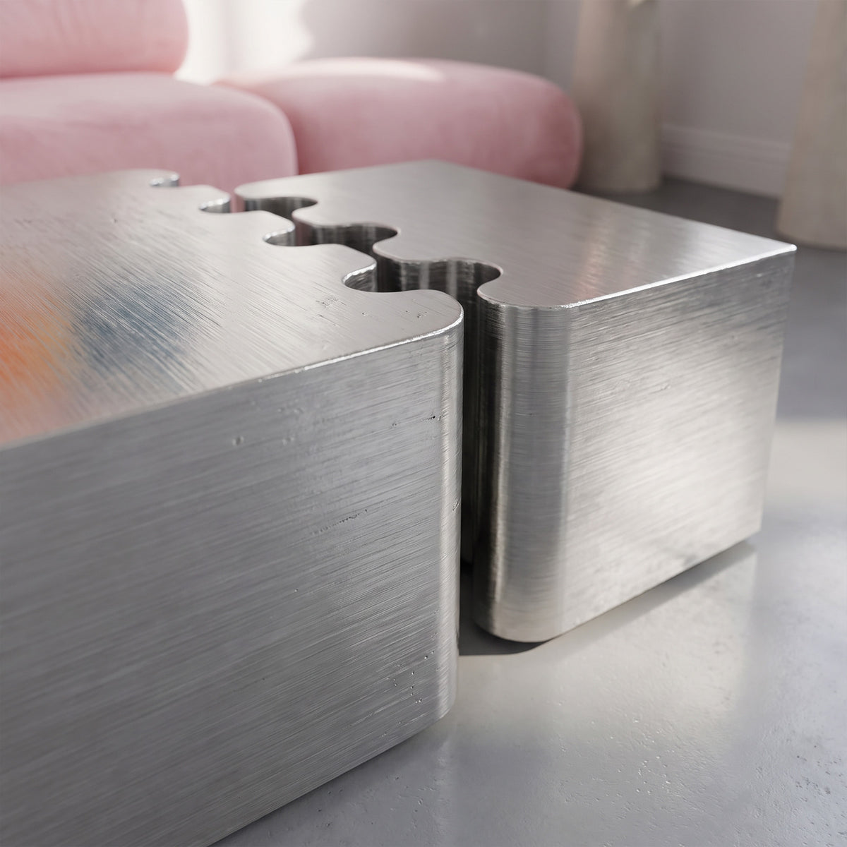 Armand Steel Interlocking Coffee Table image