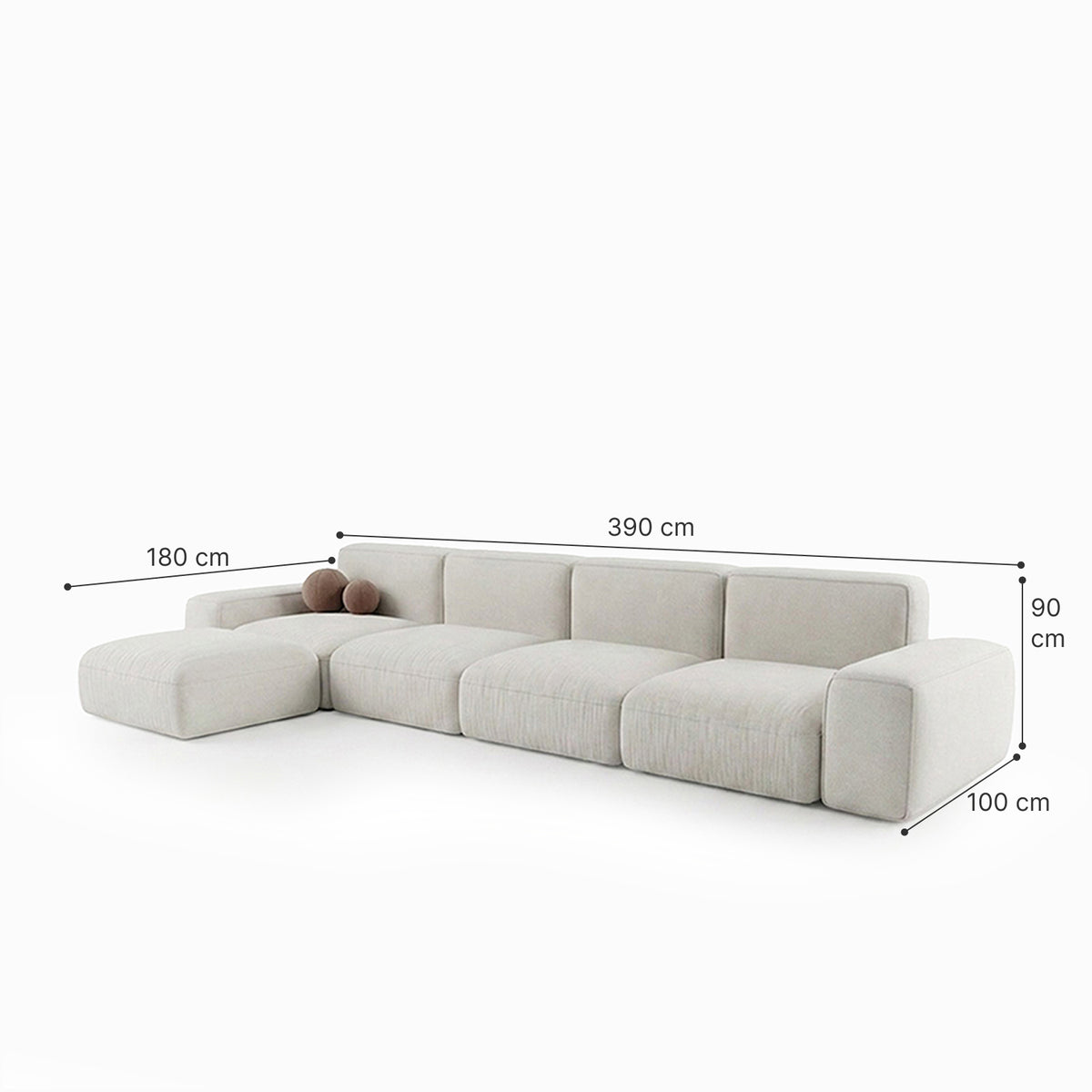 Ava 4-Seater Modular Sofa image