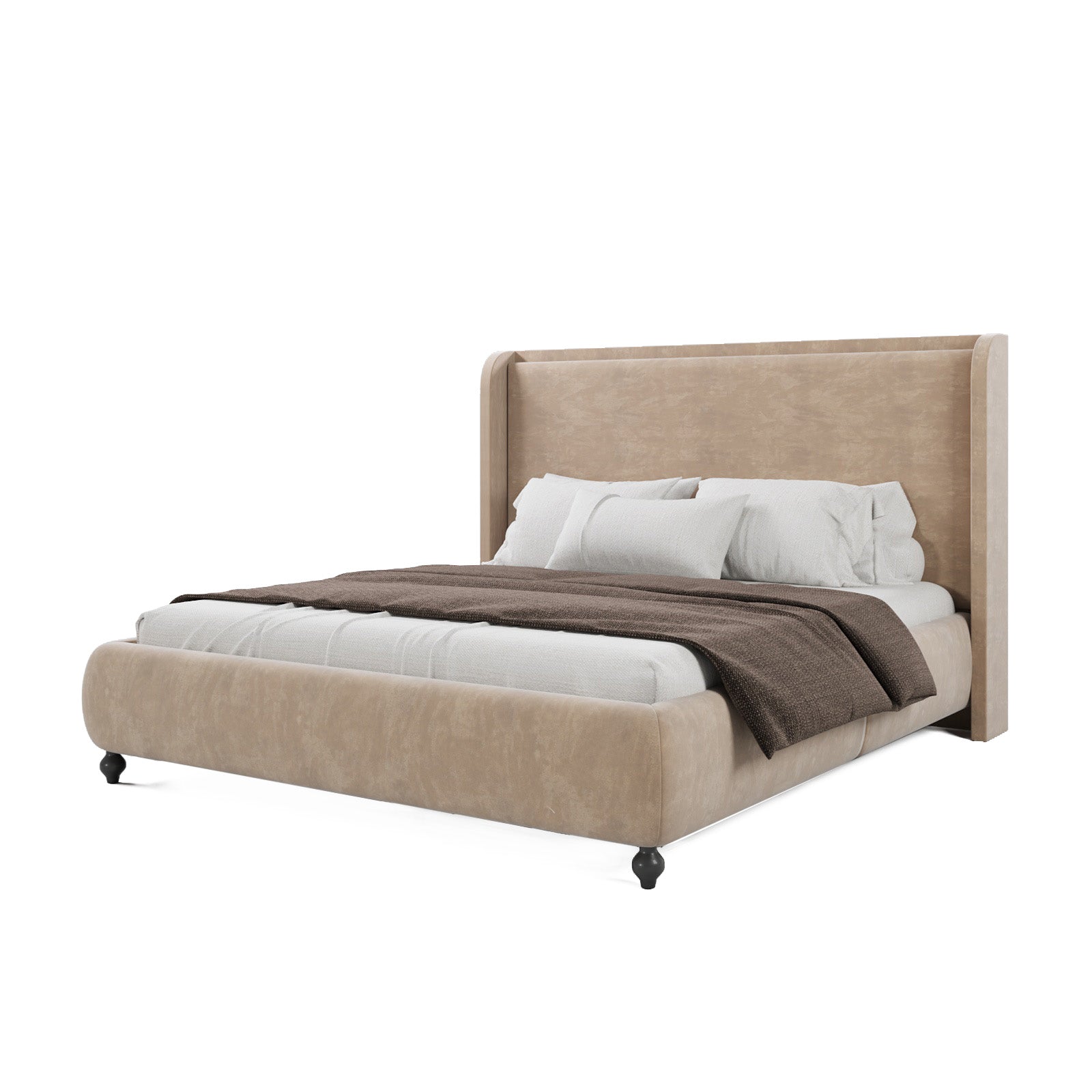 Sand Queen Size Bed