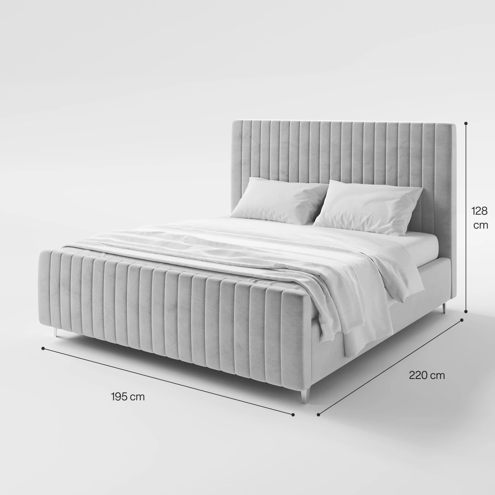 Classic King Size Bed with Storage