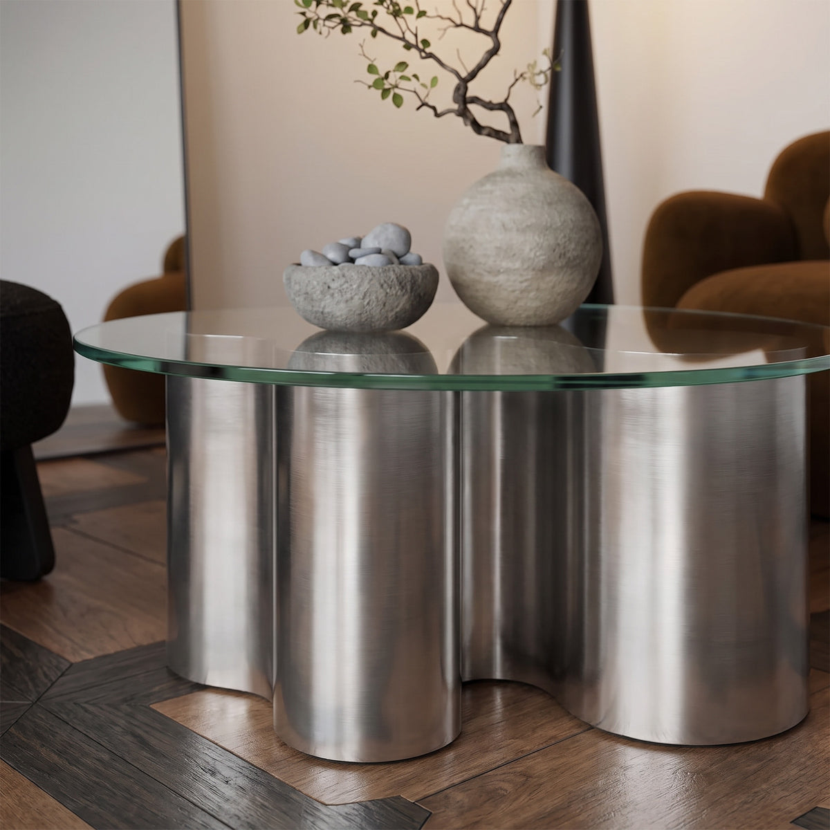 Dario Steel Base Coffee Table image