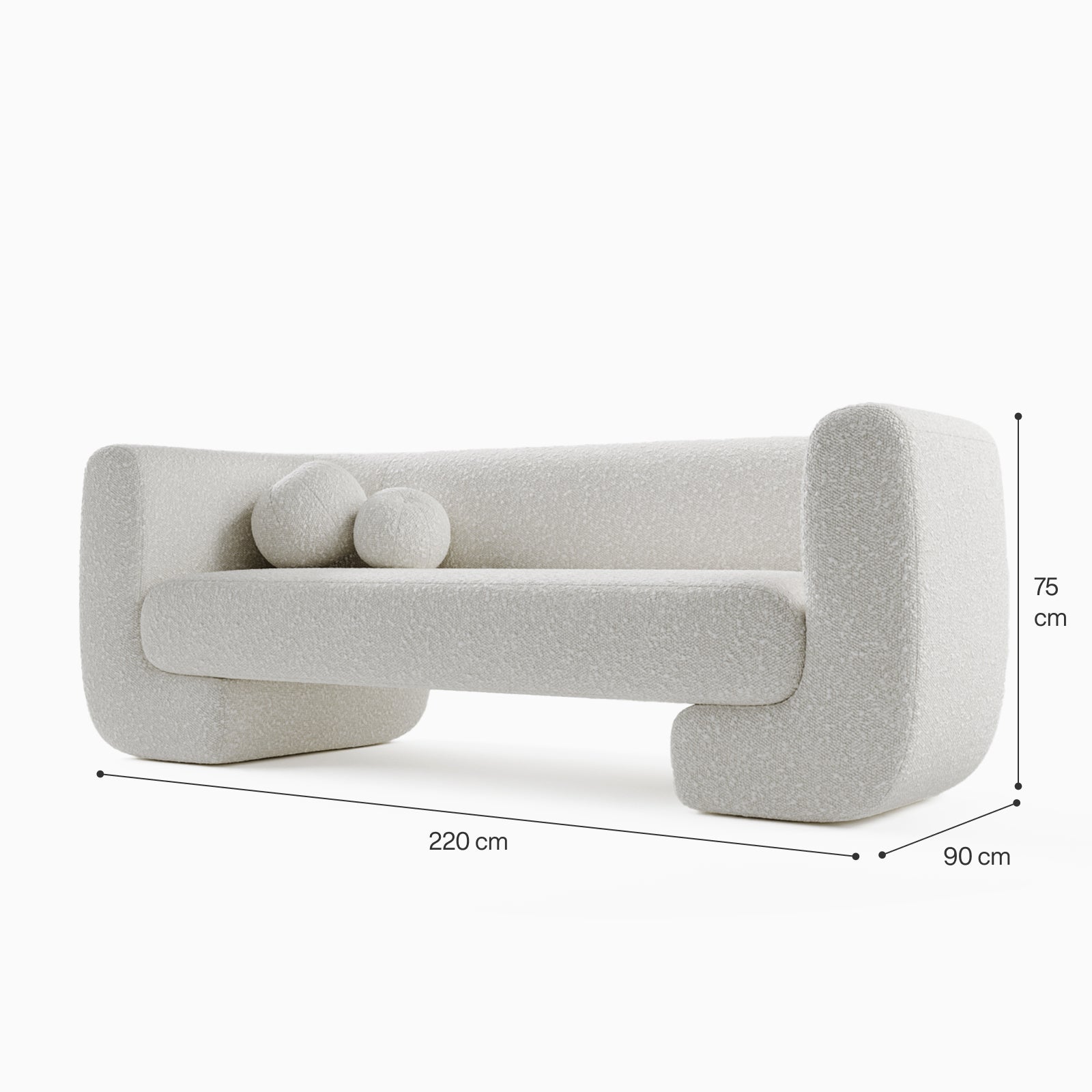 Twist 3-Seater Straight Sofa image