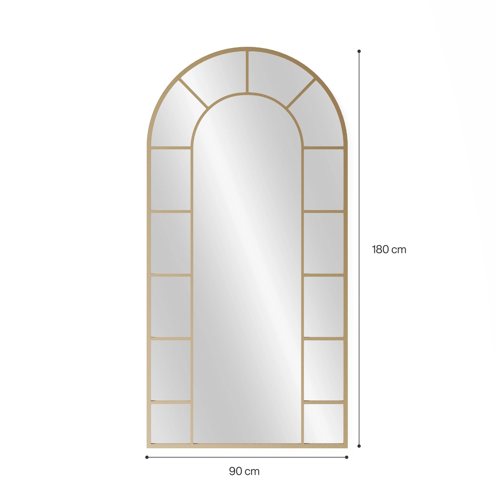 Eliza Window Arch Gold Mirror