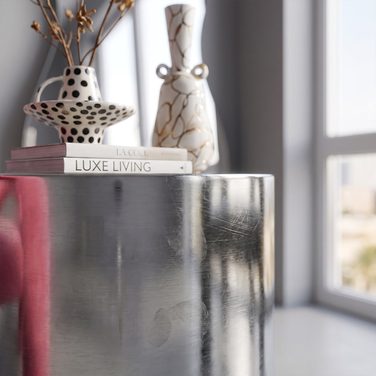 Etienne Steel Side Table image