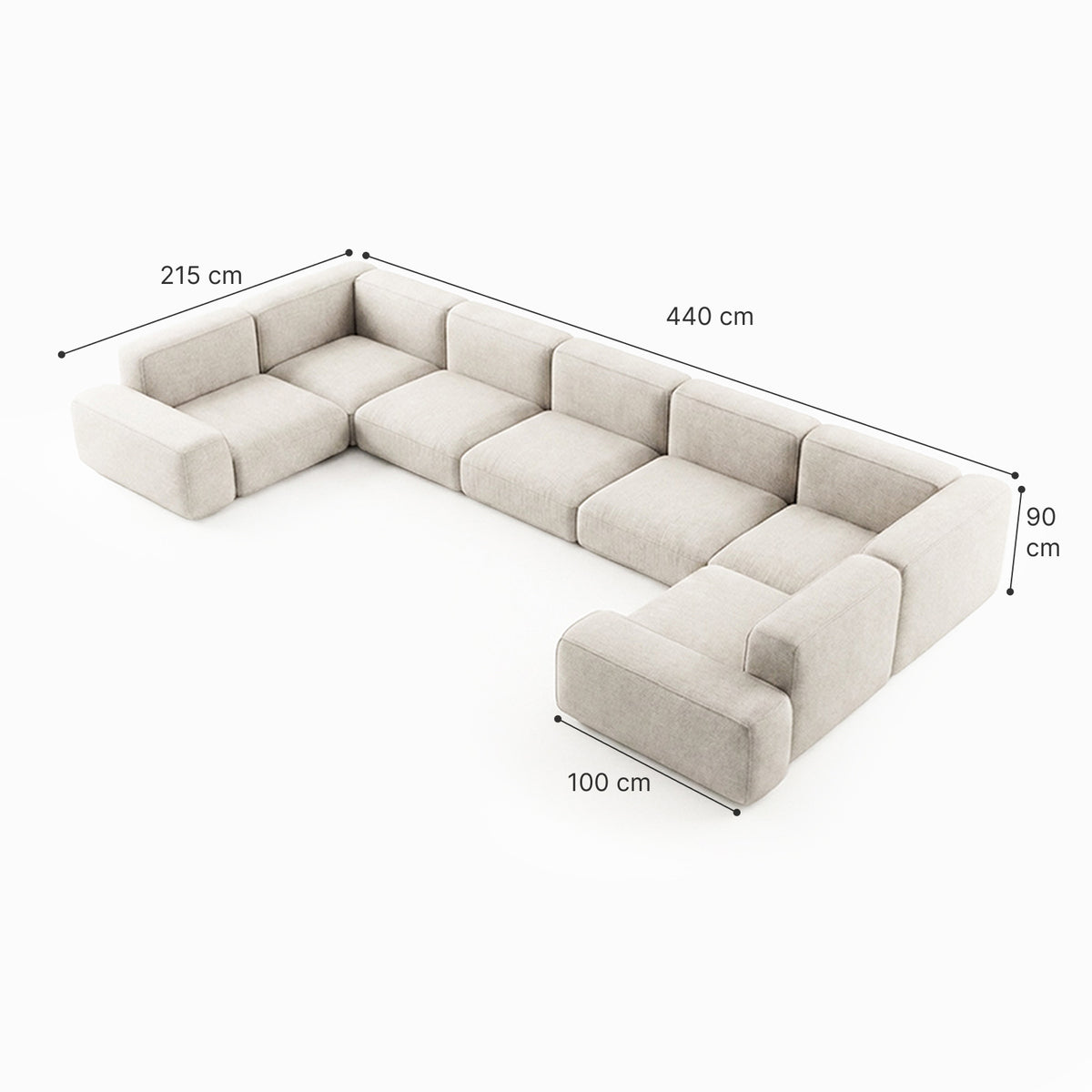 Ava 7-Seater Modular Sofa image