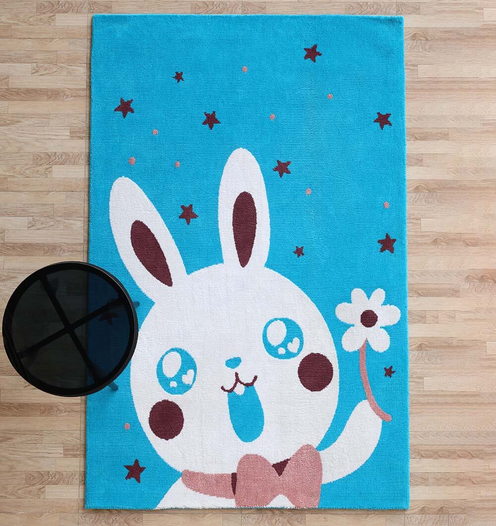 Star Bunny Kids Rug