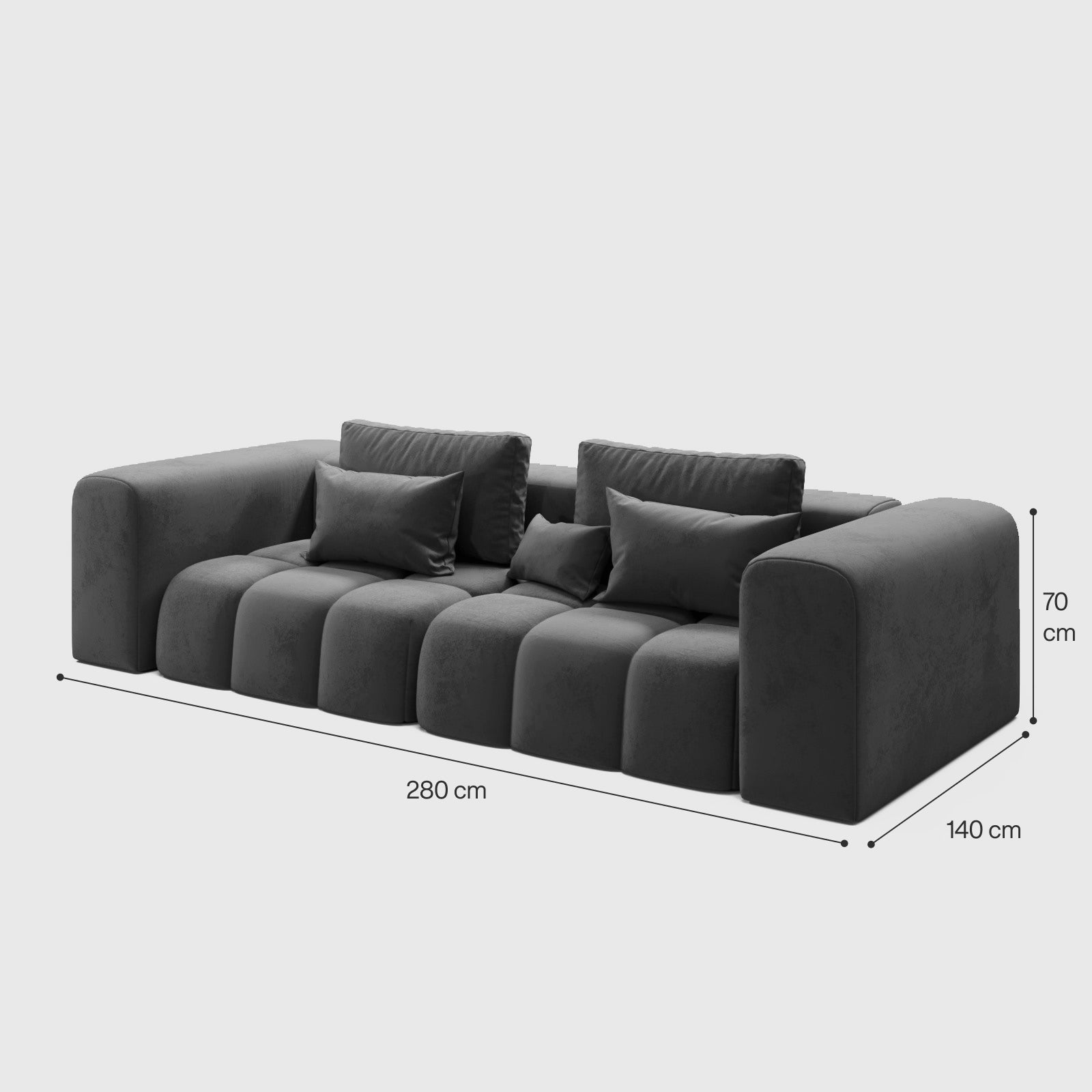 Nolan 3-Seater Straight Sofa image