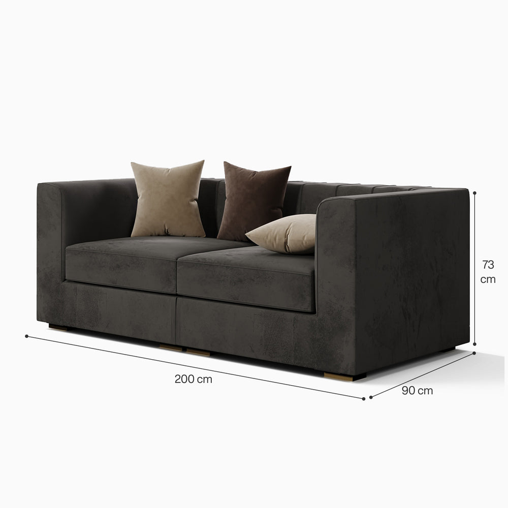 Grand Luxe 2-Seater Straight Sofa