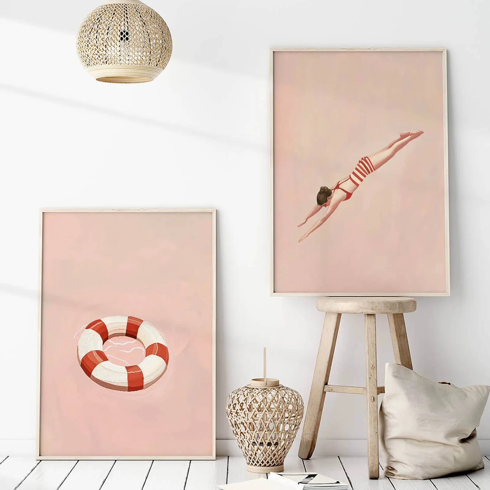 Swimming Day Wall Art 2
